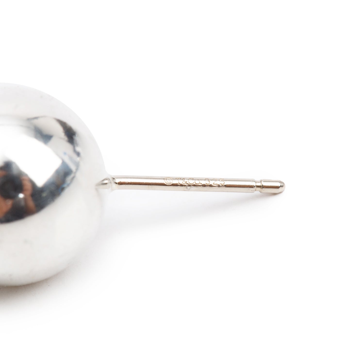 Tiffany & Co. Sterling Silver HardWear 10 MM Ball Earrings