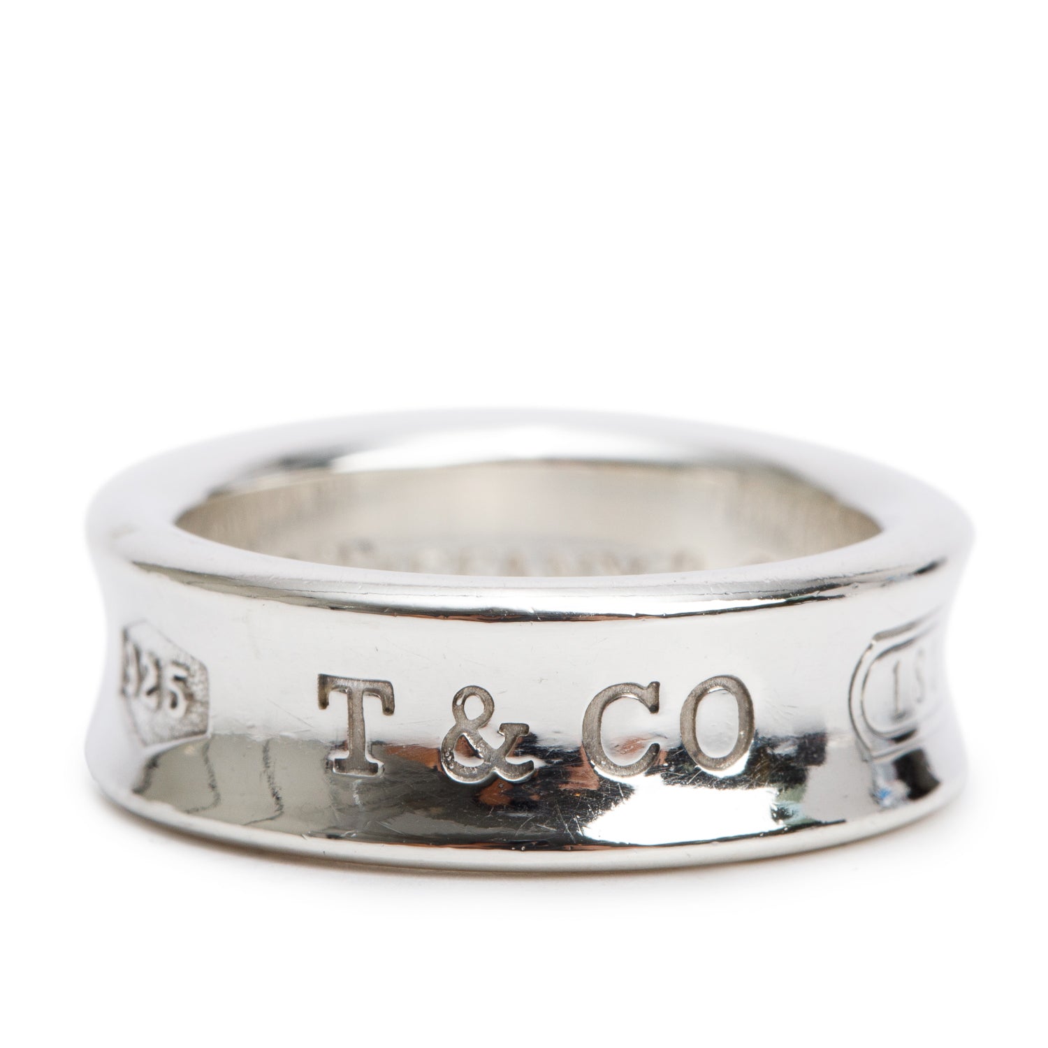Tiffany & Co. Sterling Silver 1837 Ring, Size 7