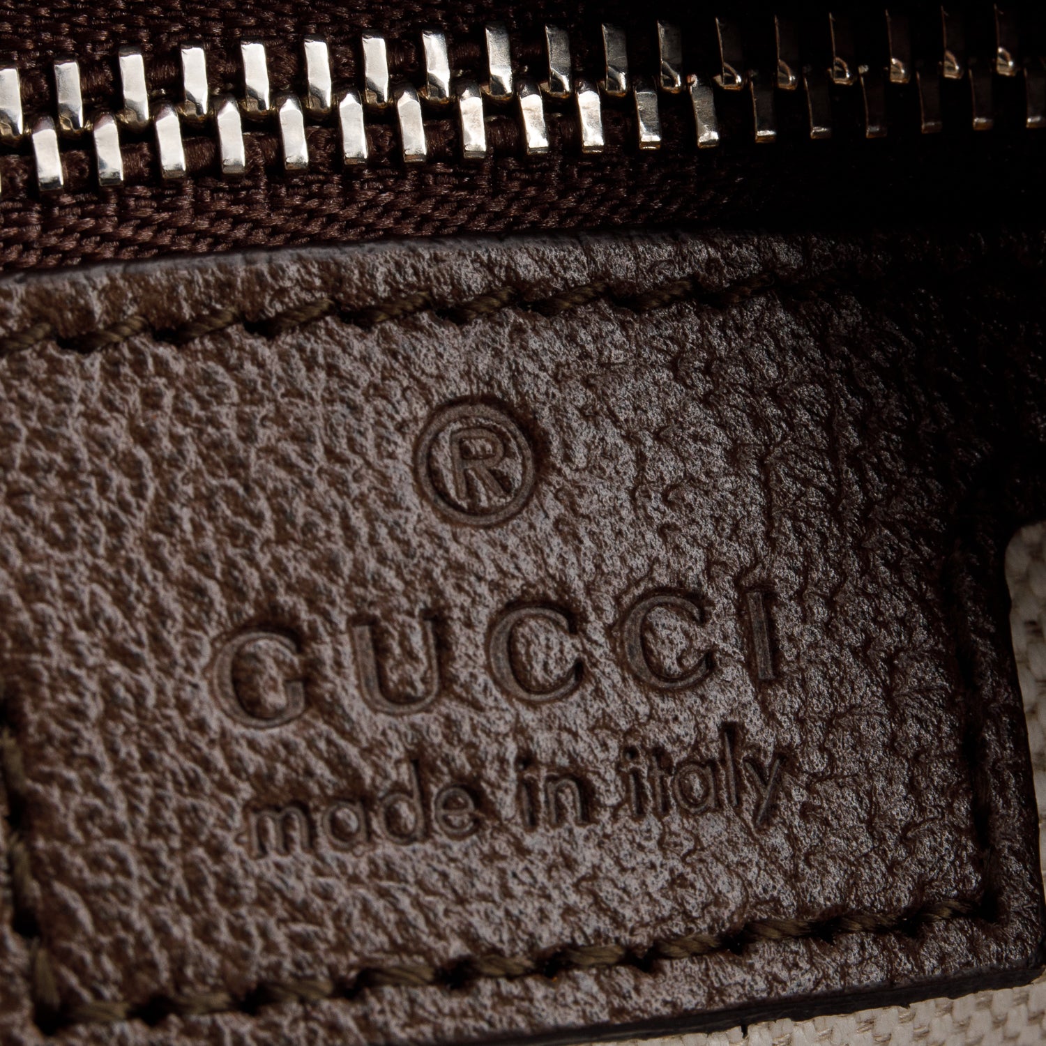 Gucci Beige/Navy GG Supreme Web Attache Medium Hobo Bag w/ Box