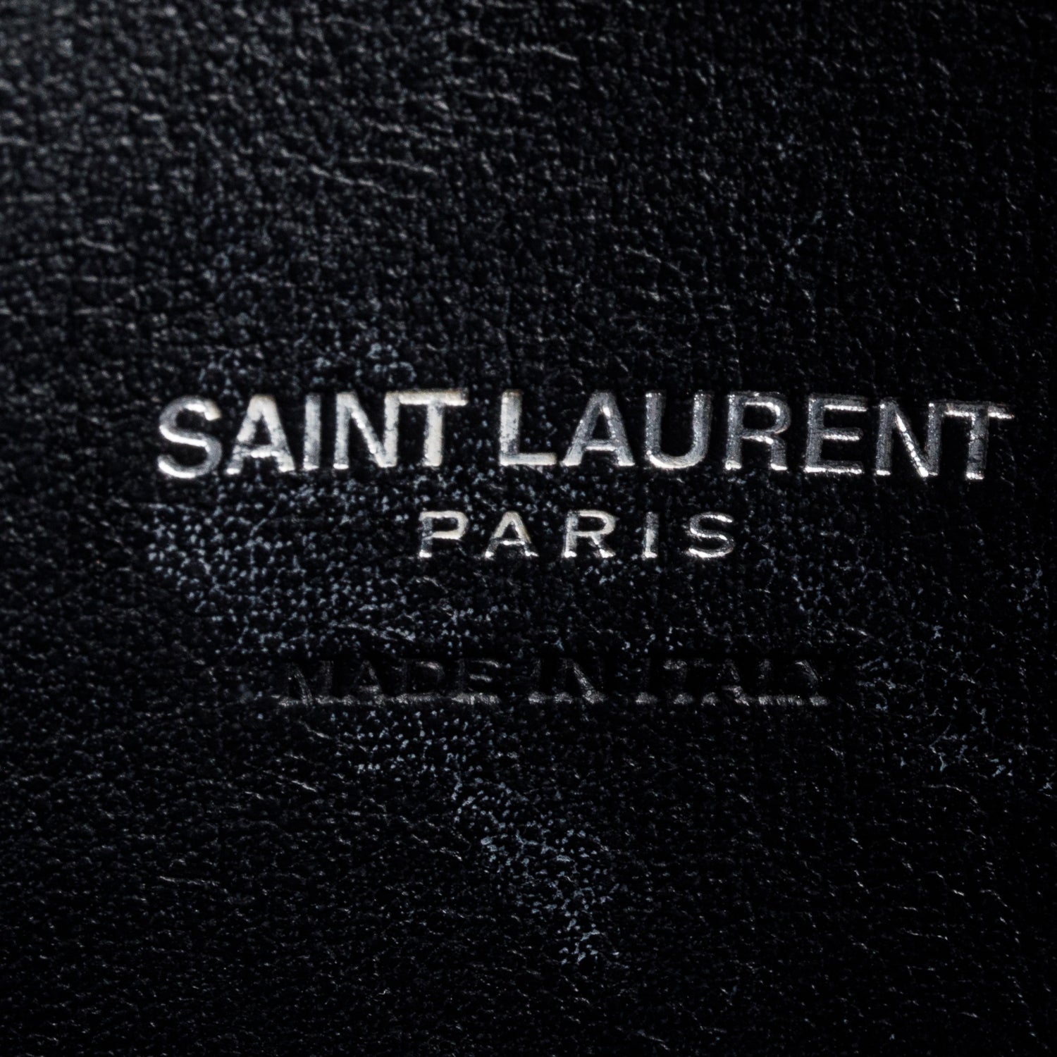 Saint Laurent Black Grained De Poudre Calfskin Leather Topstitch Small Sac De Jour Tote