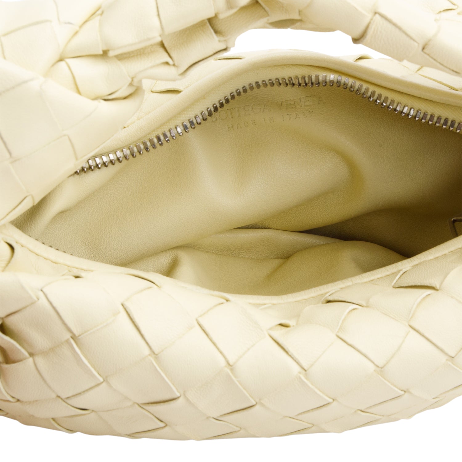 Bottega Veneta Yellow Intrecciato Leather Mini Jodie Bag