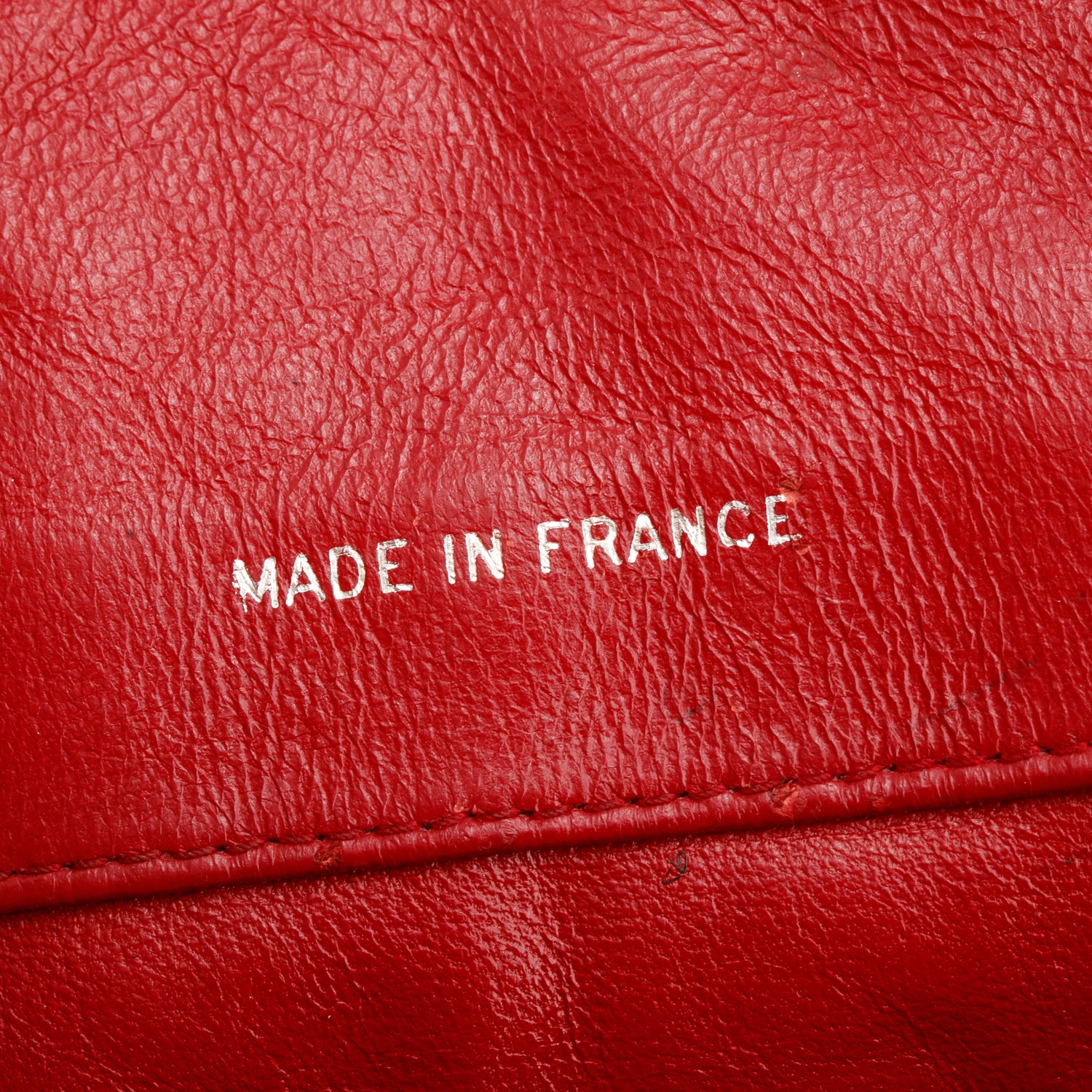 Chanel Vintage Red Quilted Lambskin Leather Tassel Camera Bag