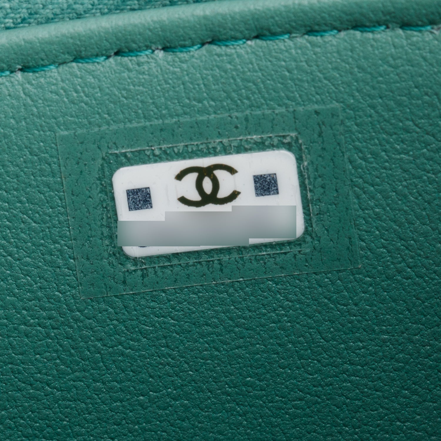 Chanel Green Quilted Lambskin Leather Small Vanity Case w/ Box