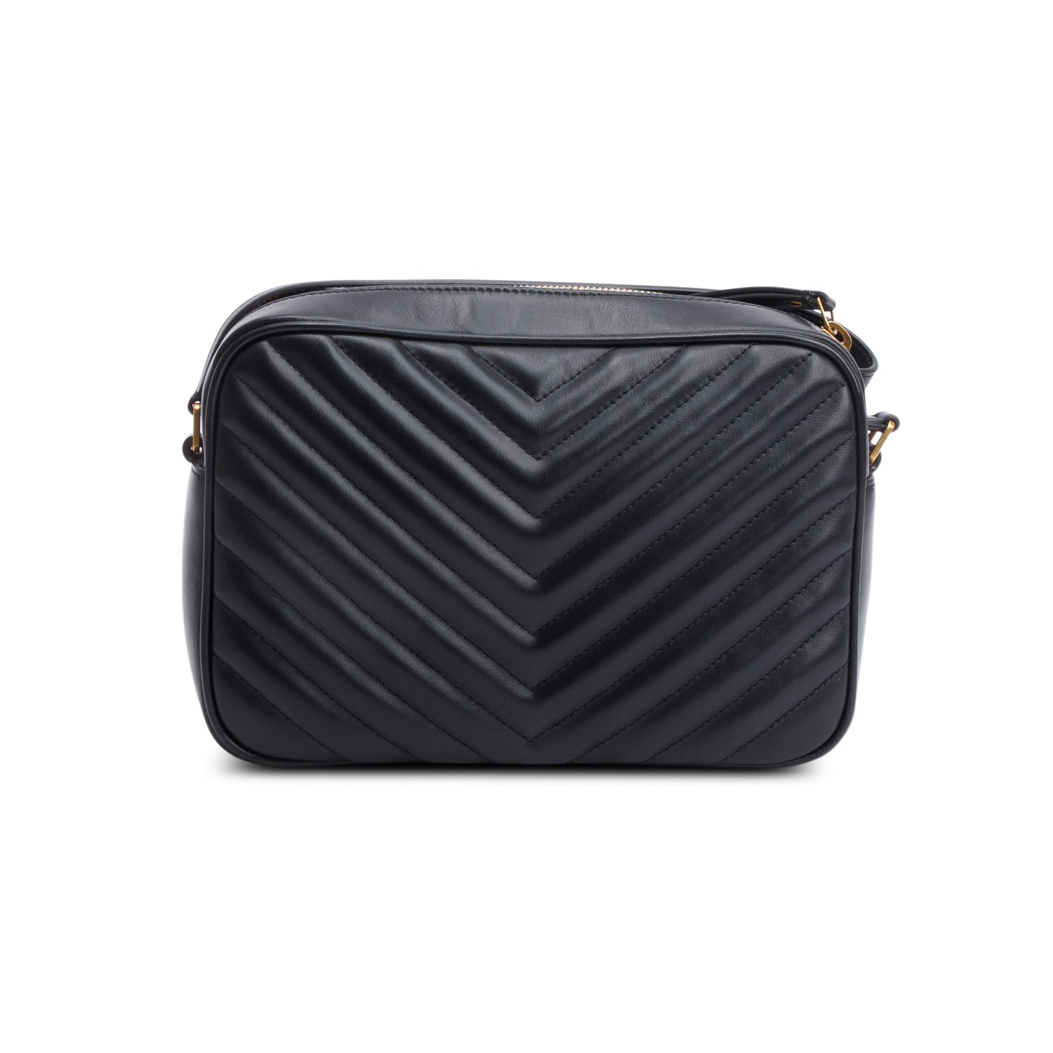 Saint Laurent Black Quilted Leather Lou Camera Bag