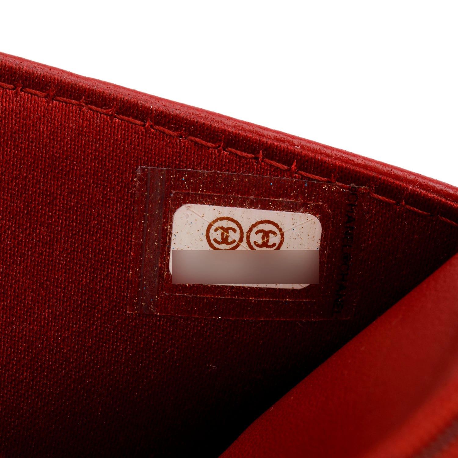 Chanel Red Quilted Lambskin Leather Camellia Classic Wallet on Chain