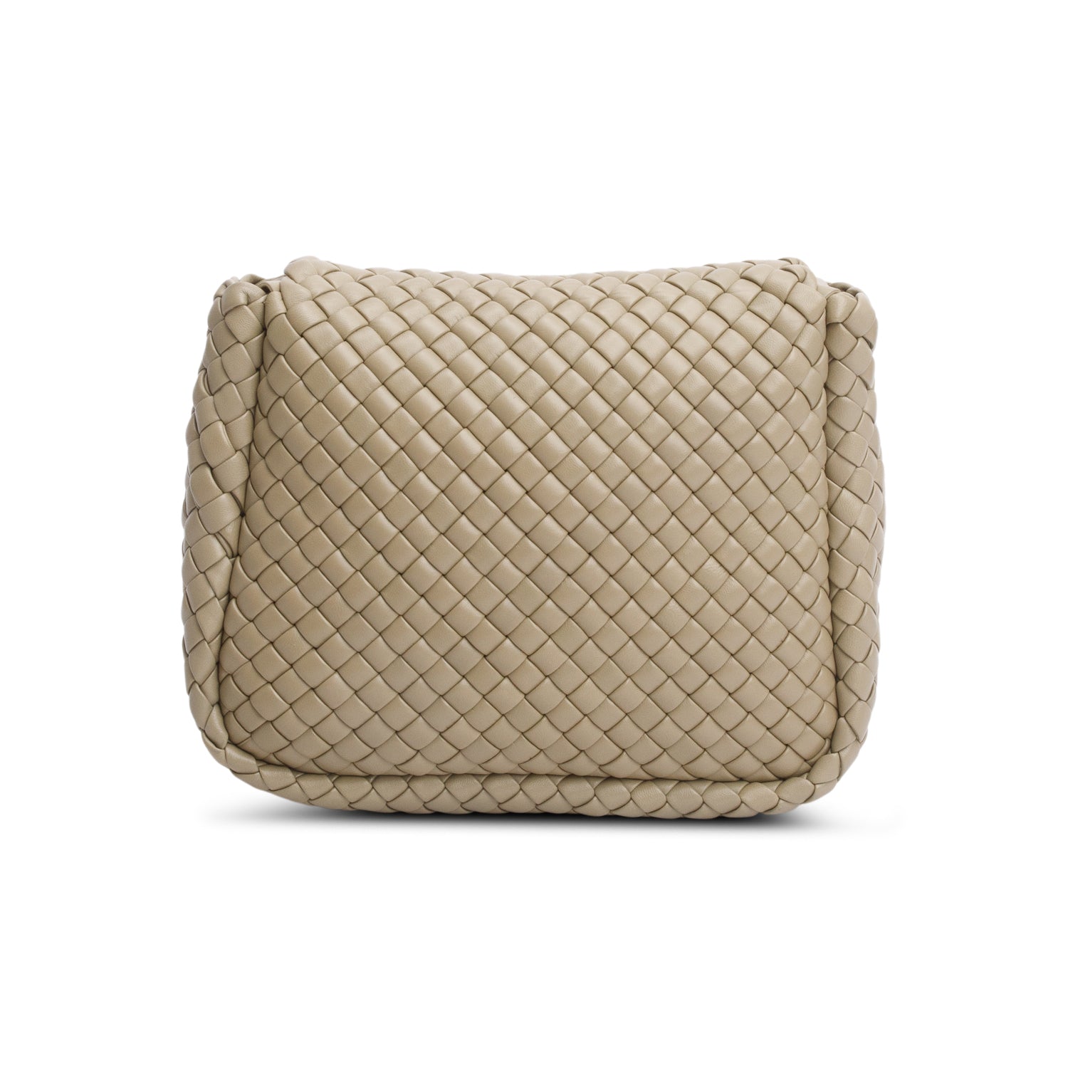 Bottega Veneta Grey Intrecciato Leather Medium Cobble Shoulder Bag