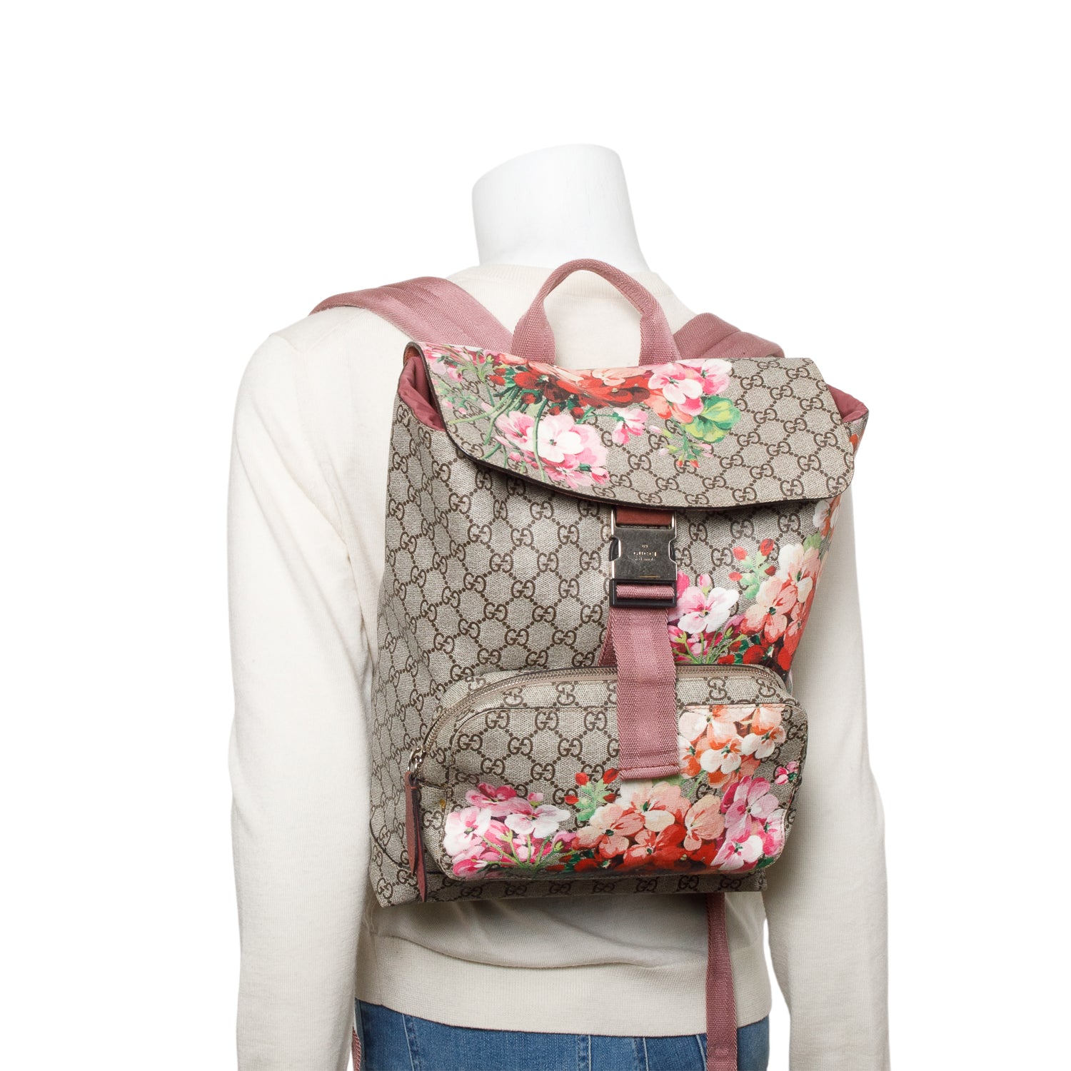 Gucci GG Supreme Blooms Backpack