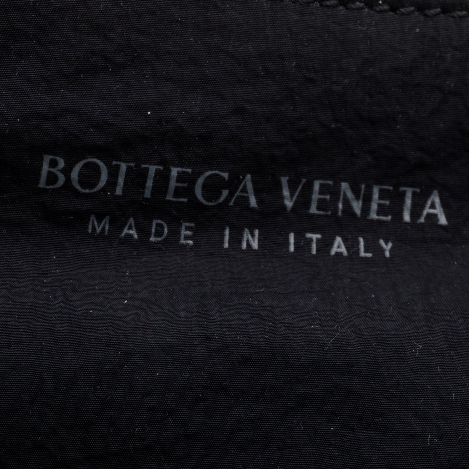 Bottega Veneta Black Paper Intrecciato The Stretch Cassette Bag w/ Zip Pouch