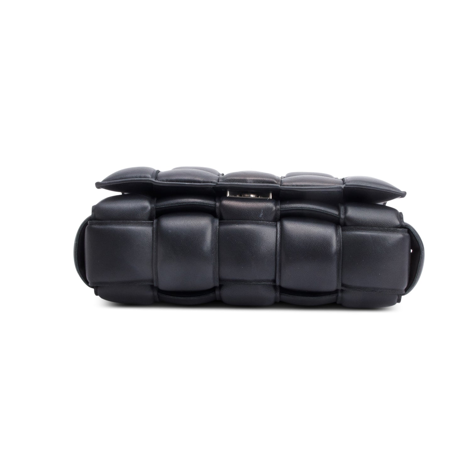 Bottega Veneta Black Lambskin Leather Classic Padded Cassette Bag
