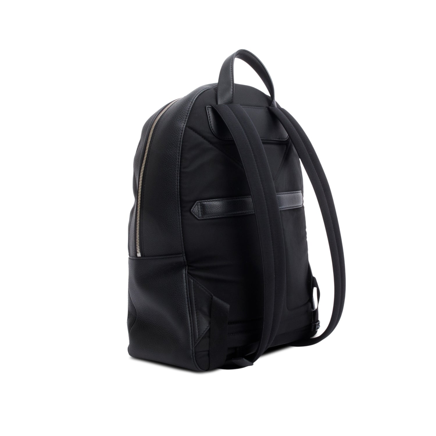 Montblanc Black Soft Grained Leather Meisterstuck Backpack