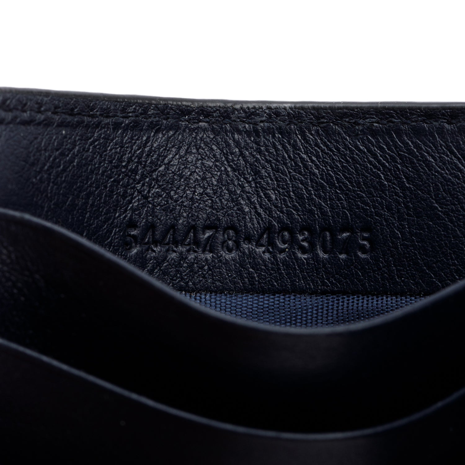 Gucci Black Microguccissima Jumbo GG Money Clip Card Holder