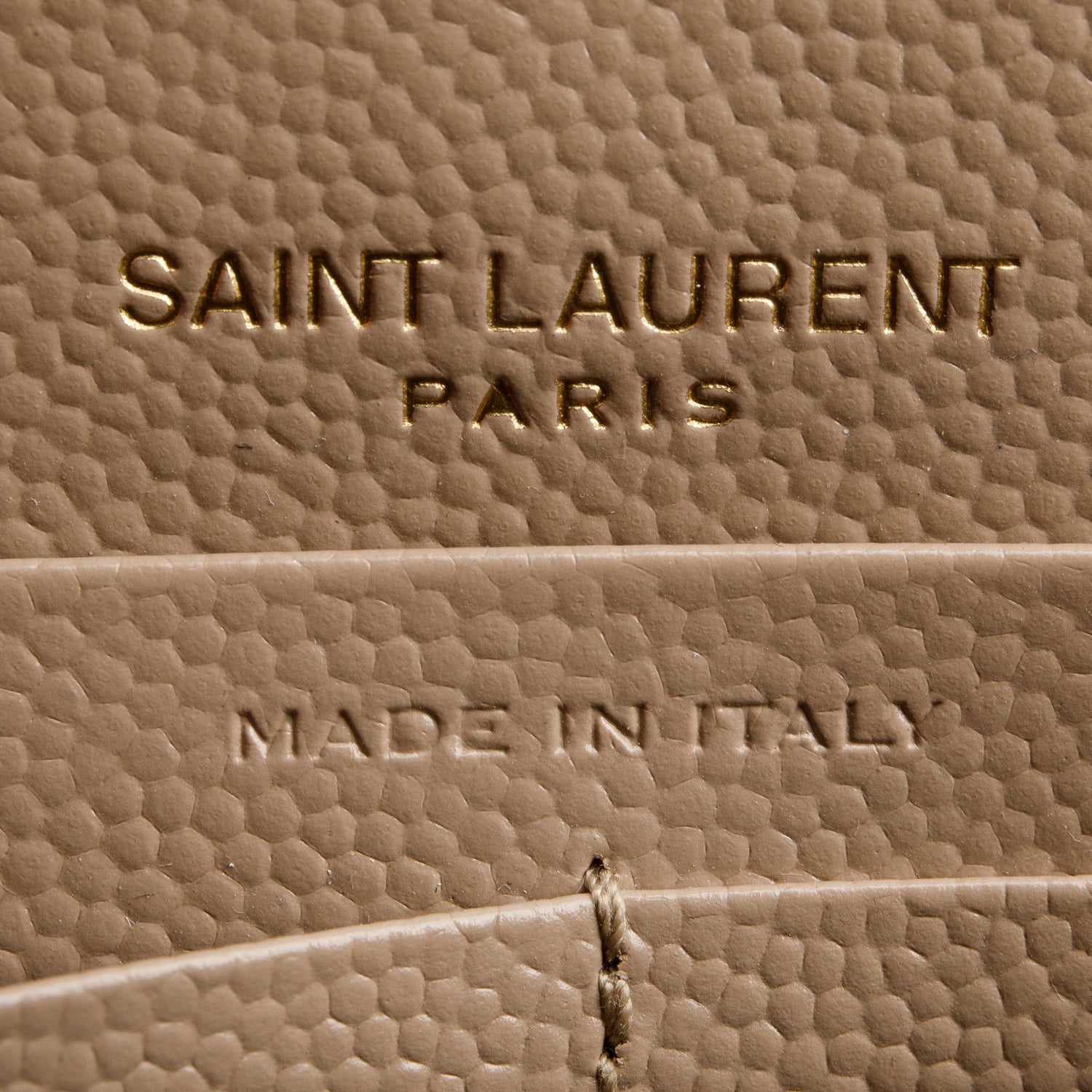 Saint Laurent 2022 Beige Cassandre Matelasse Envelope Chain Wallet w/ Box