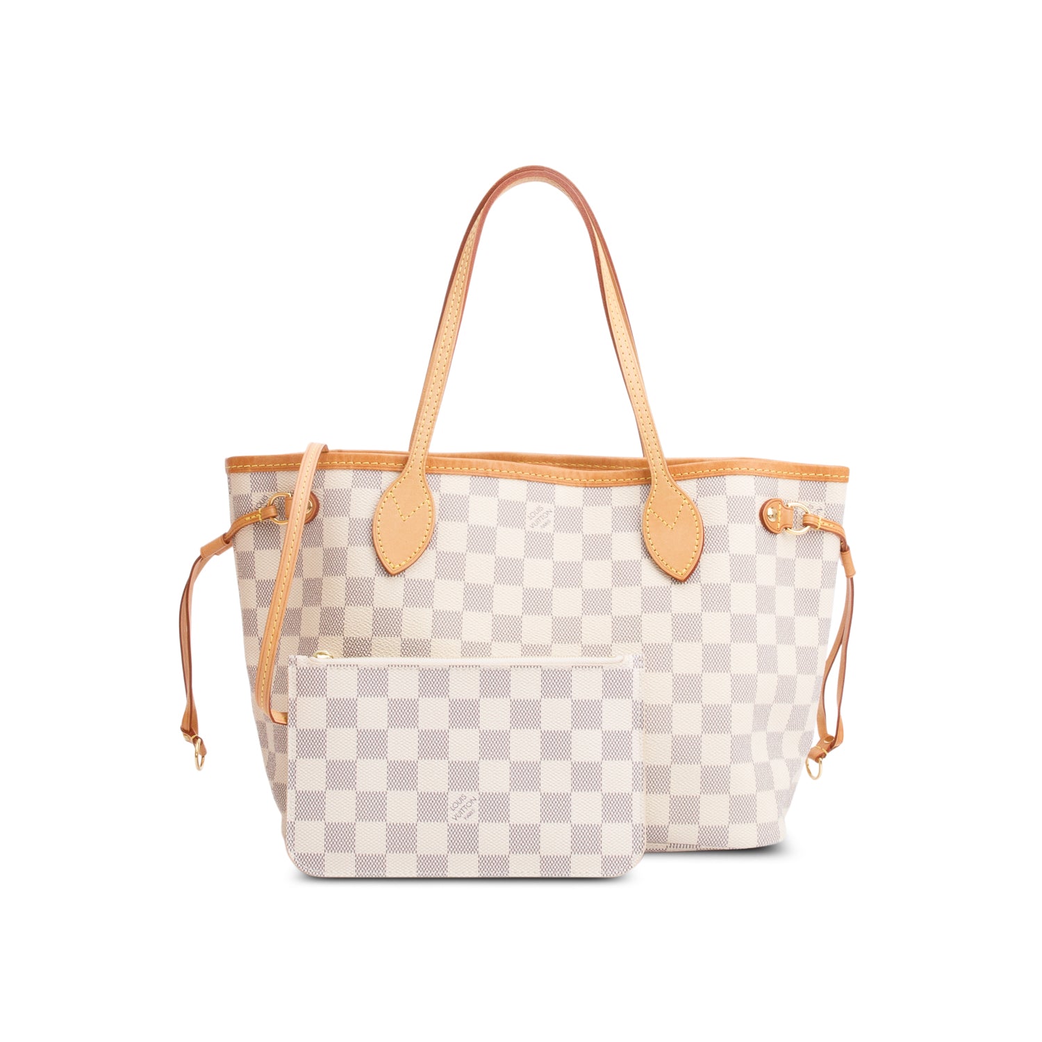 Louis Vuitton Damier Azur Neverfull PM w/ Box & Pouch