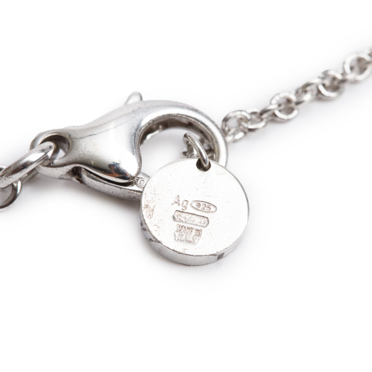 BVLGARI Sterling Silver Save The Children Black Onyx Pendant Necklace