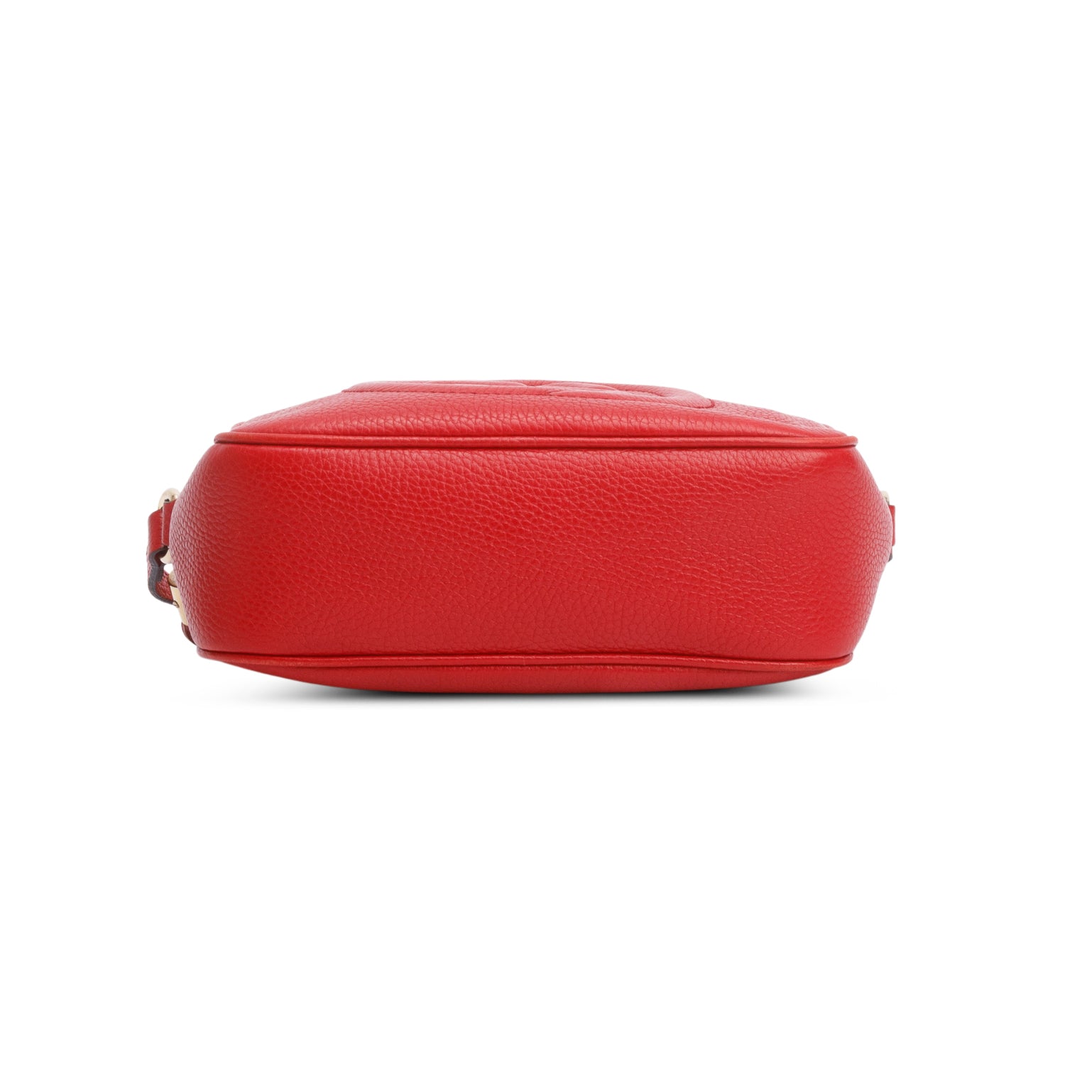 Gucci Red Pebbled Calfskin Leather Small Soho Disco Bag