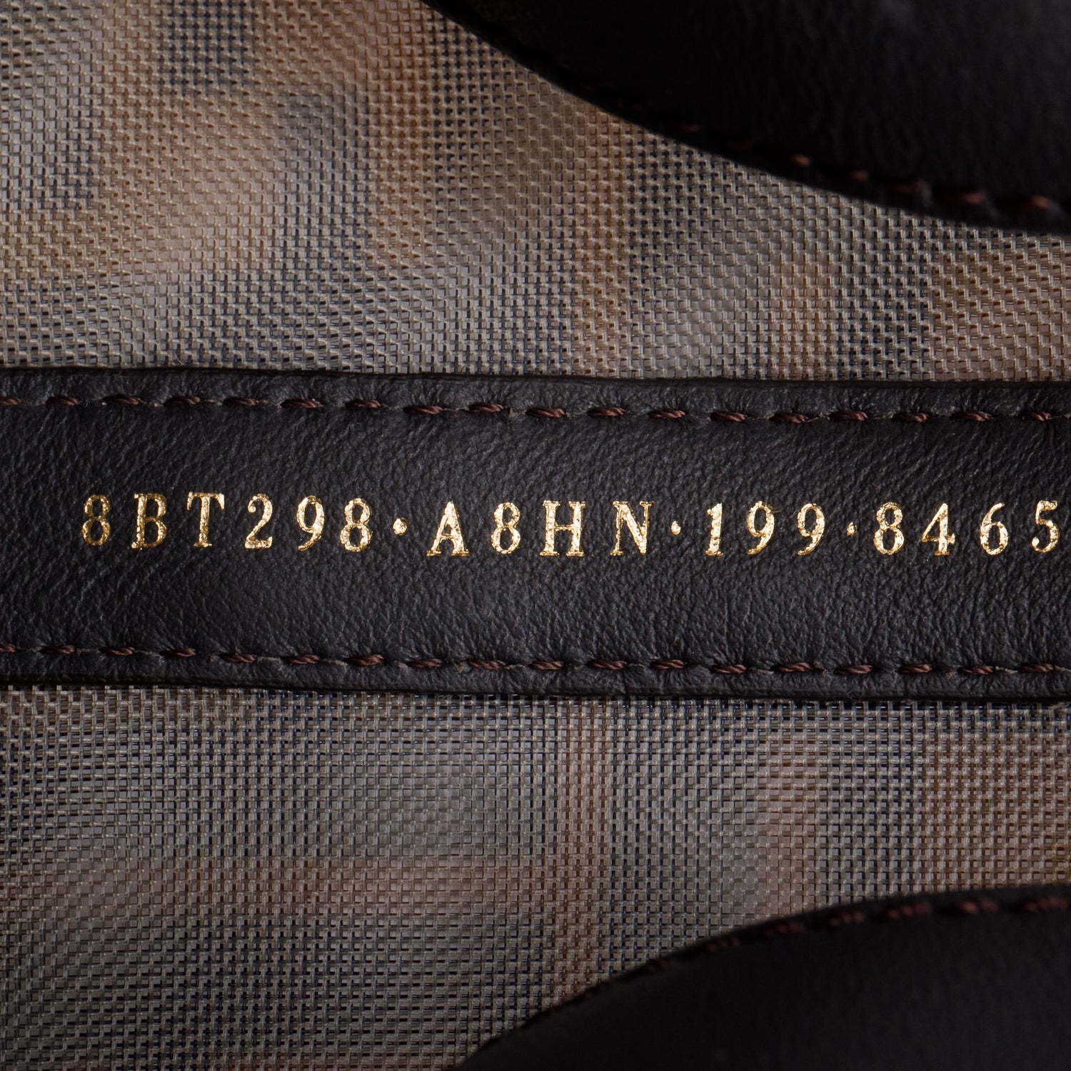 Fendi Brown Zucca FF Mesh Calfskin Leather Small Mon Tresor Bucket Bag w/ Strap