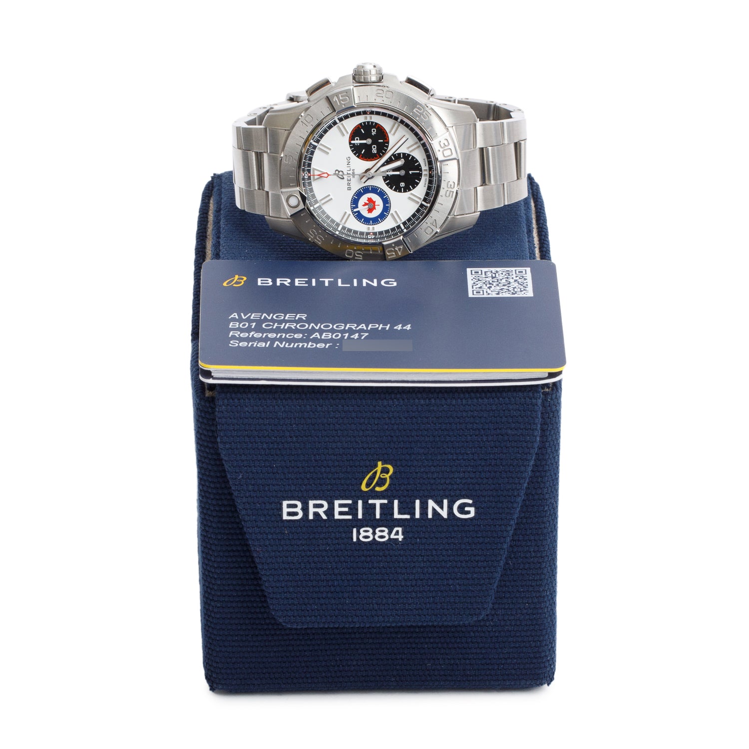 Breitling 2025 Stainless Steel Royal Canadian Air Force Avenger B01 44 MM Chronograph Automatic Watch AB0147 w/ Box & Papers