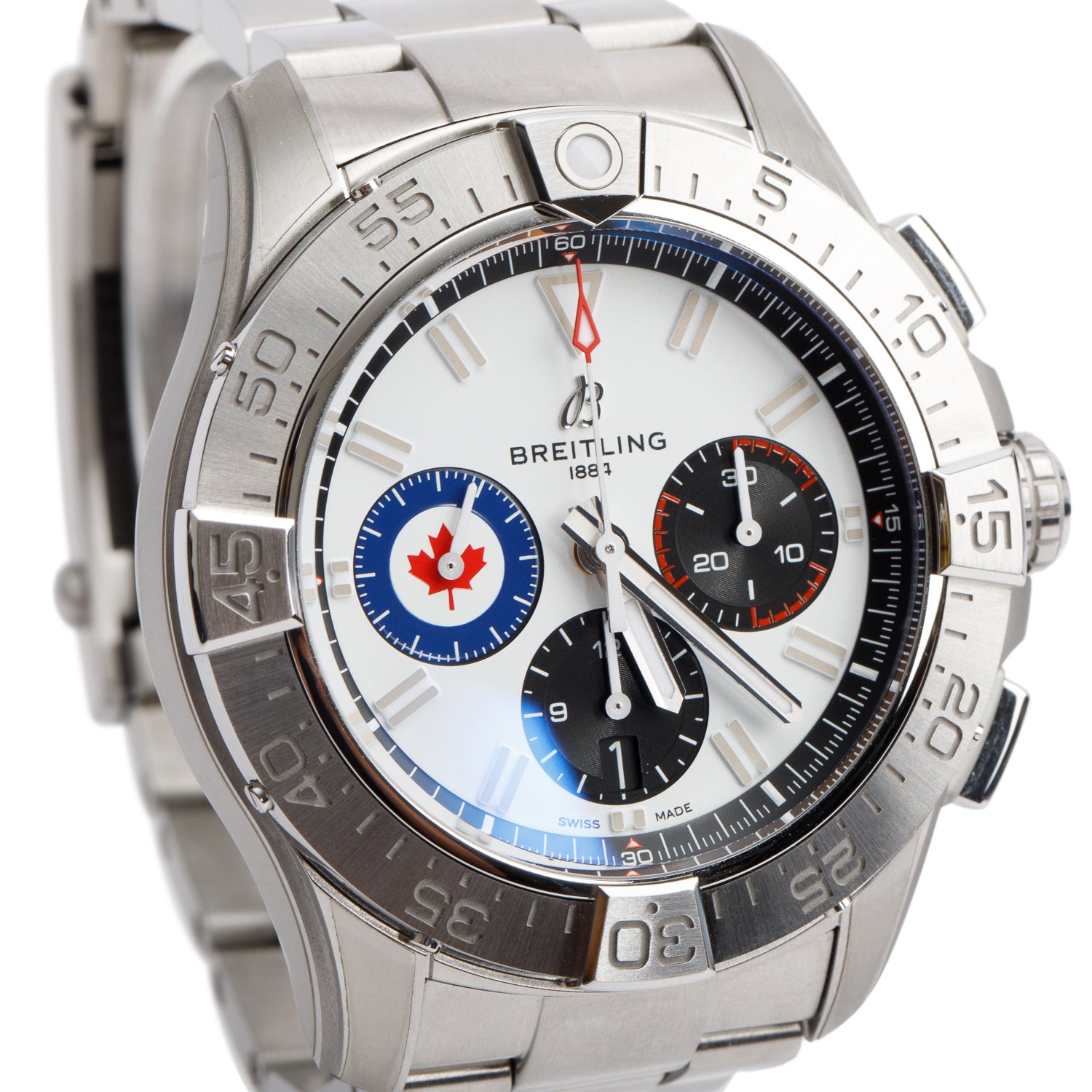 Breitling 2025 Stainless Steel Royal Canadian Air Force Avenger B01 44 MM Chronograph Automatic Watch AB0147 w/ Box & Papers