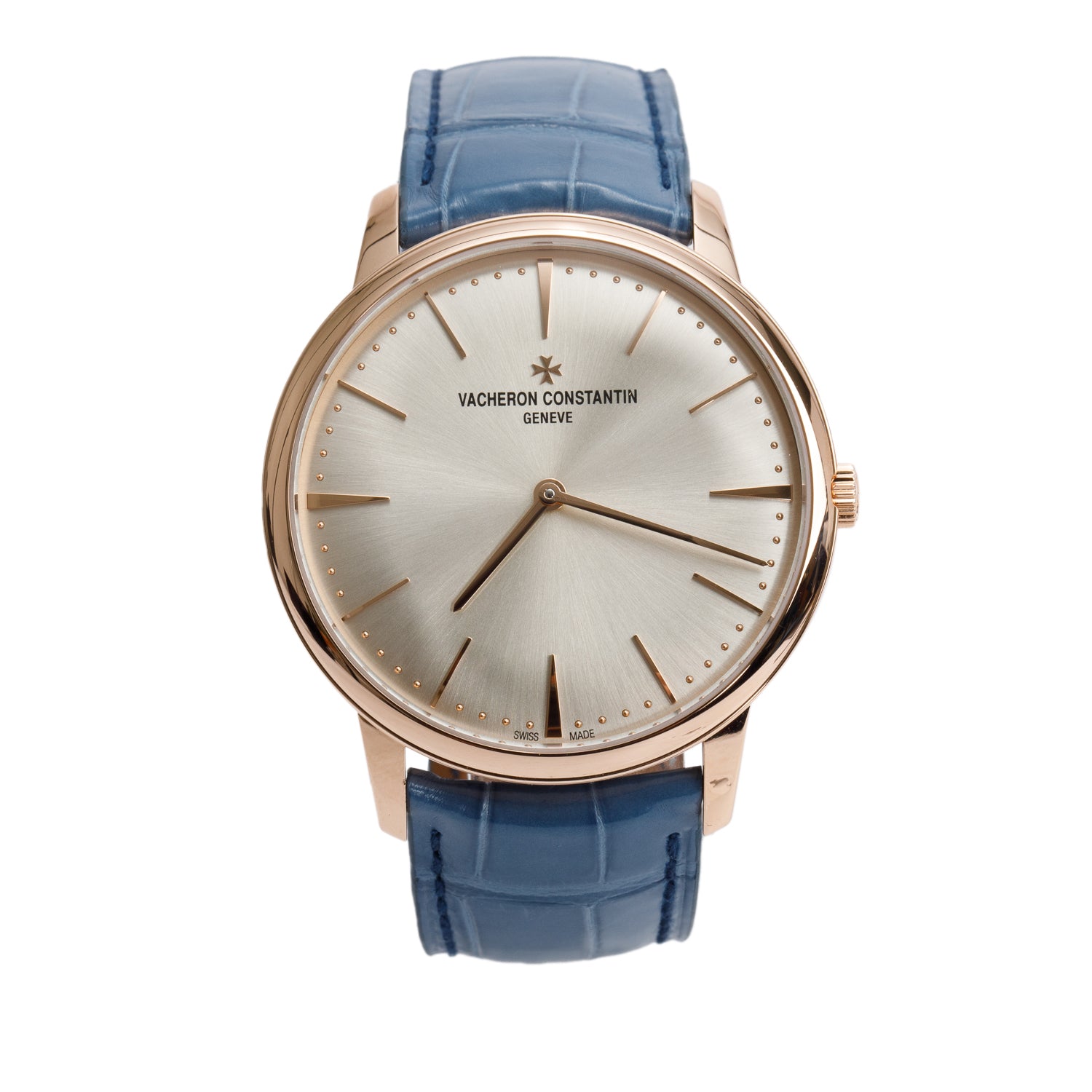 Vacheron Constantin 2024 18k Rose Gold Patrimony 39MM Manual Winding Watch Silver Dial w/ Box & Papers