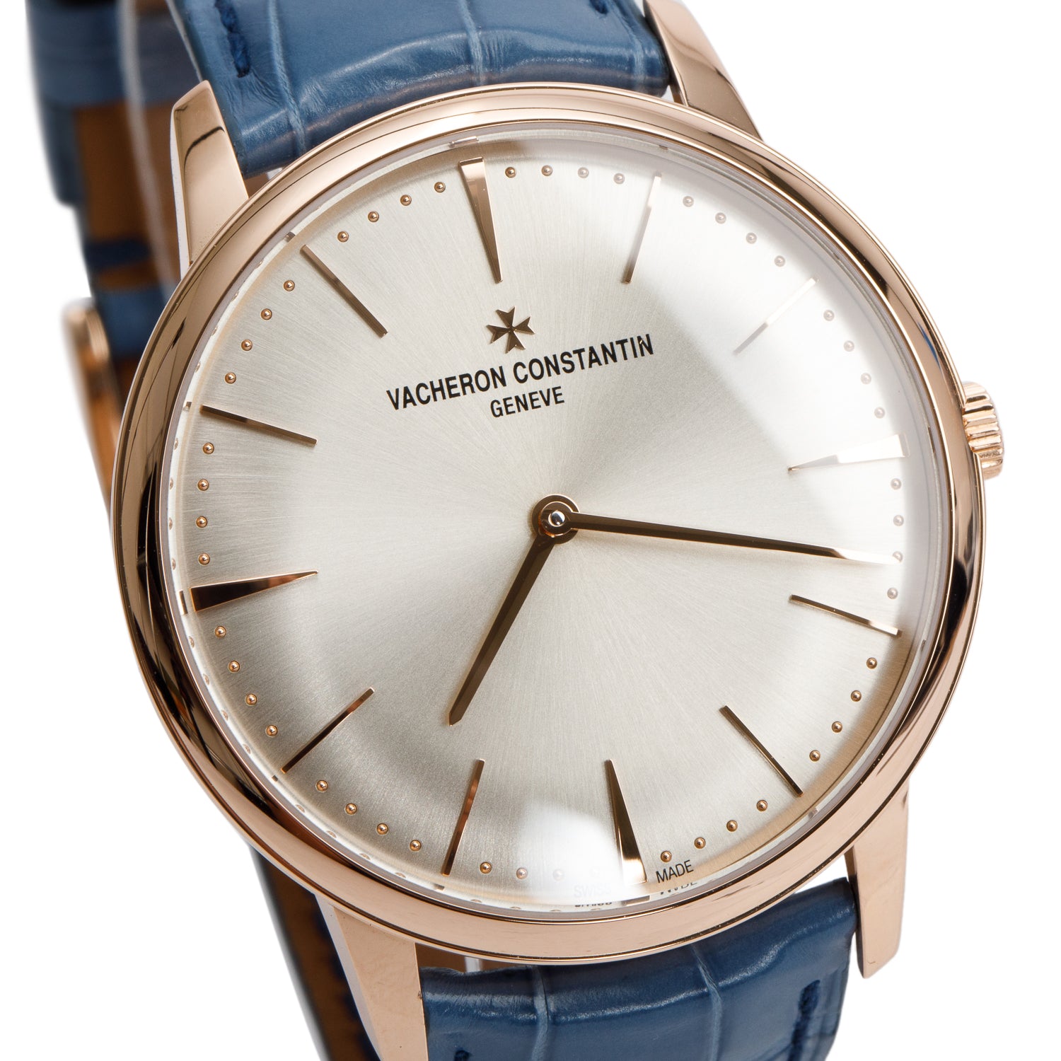 Vacheron Constantin 2024 18k Rose Gold Patrimony 39MM Manual Winding Watch Silver Dial w/ Box & Papers