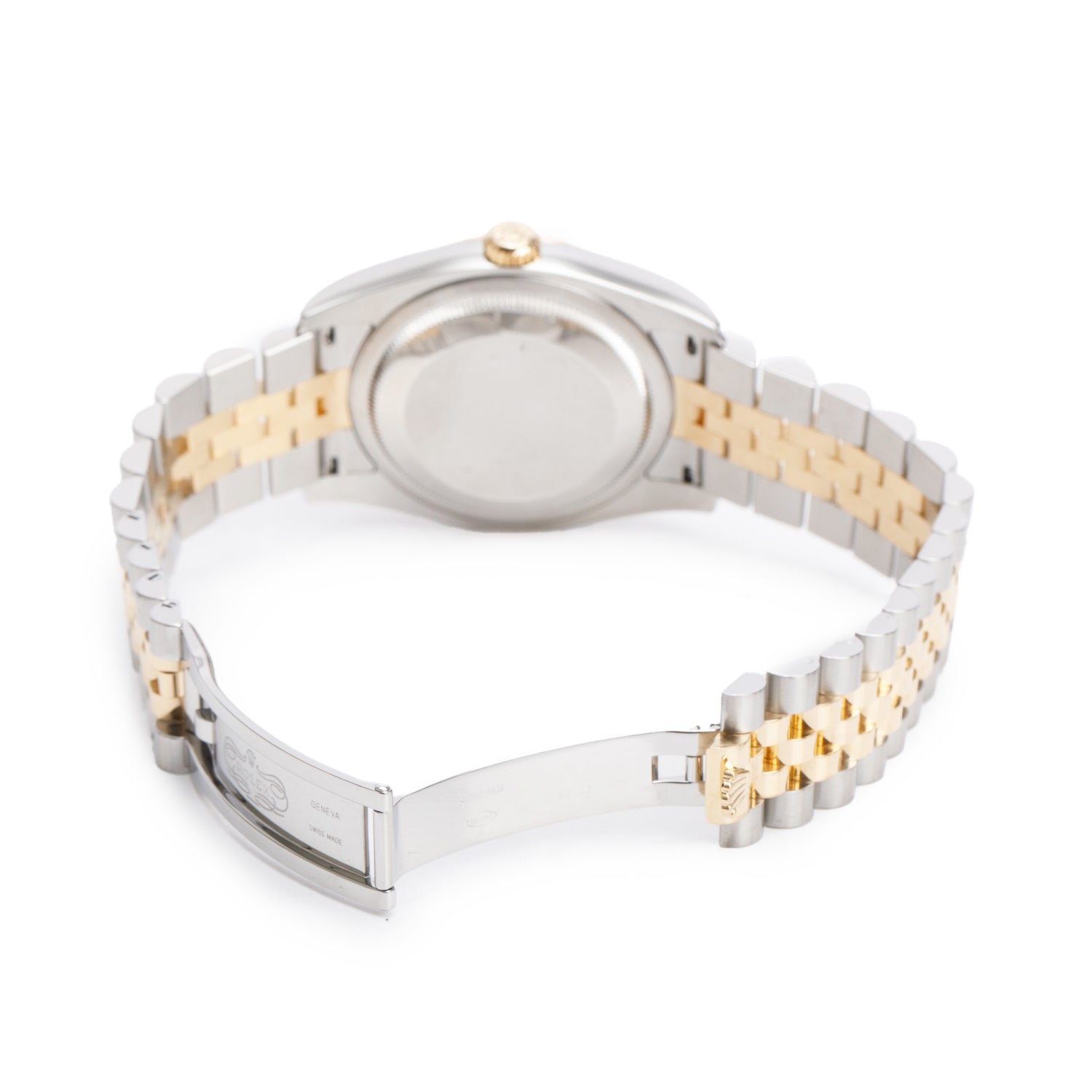 Rolex Stainless Steel & 18k Yellow Gold Blue Roulette Dial Datejust 36 MM Watch 116233 w/ Box