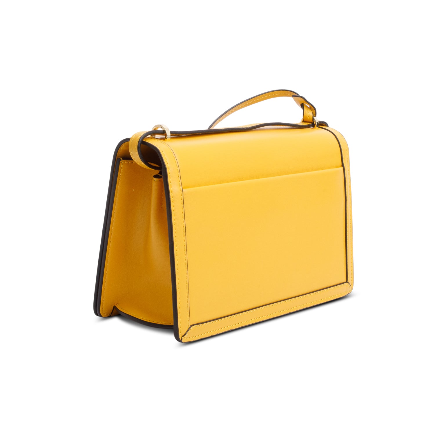Loewe Yellow Calfskin Leather Medium Barcelona Bag