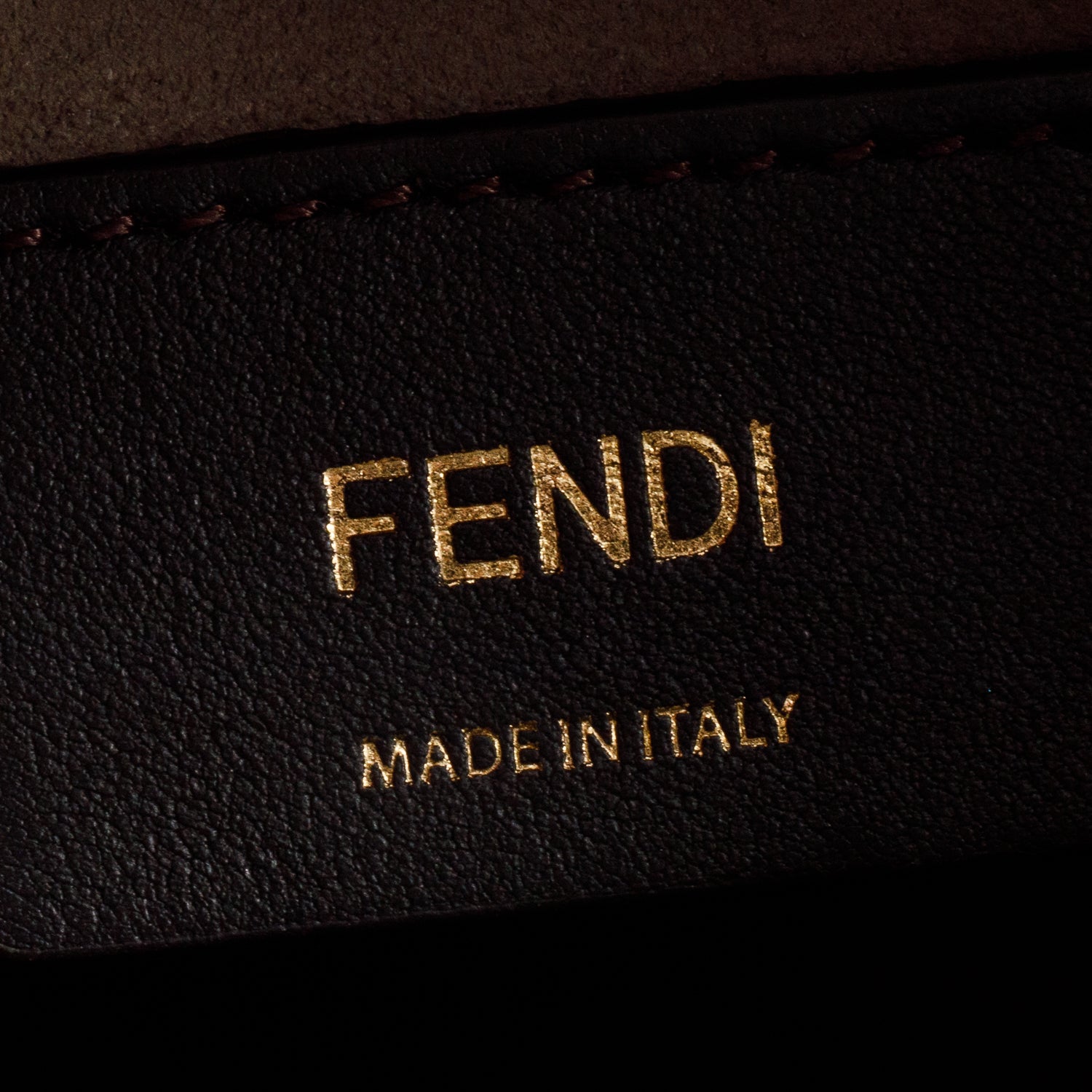 Fendi Brown FF Zucca Glazed Canvas Plexiglass Small Runaway Bag Tote