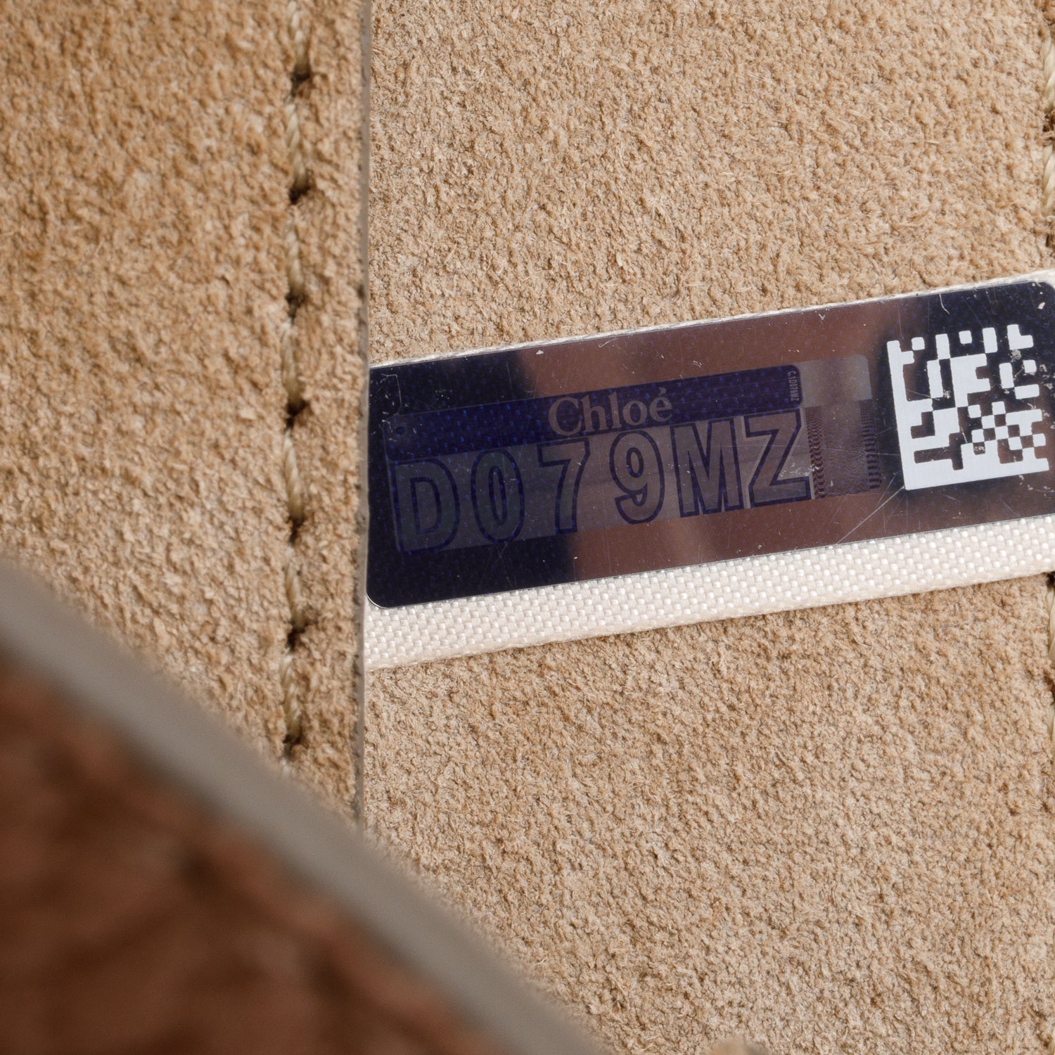 Chloe Pink Grained Calfskin Leather Mini Drew Crossbody Bag