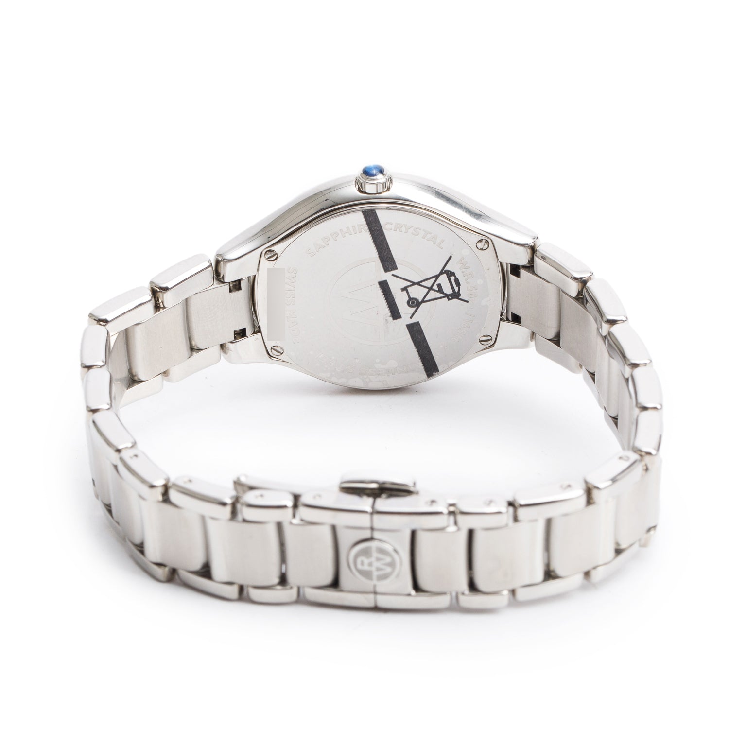 Raymond Weil Stainless Steel Diamond Bezel Mother of Pearl Diamond Dial Noemia 32 MM Quartz Watch 5132 w/ Box