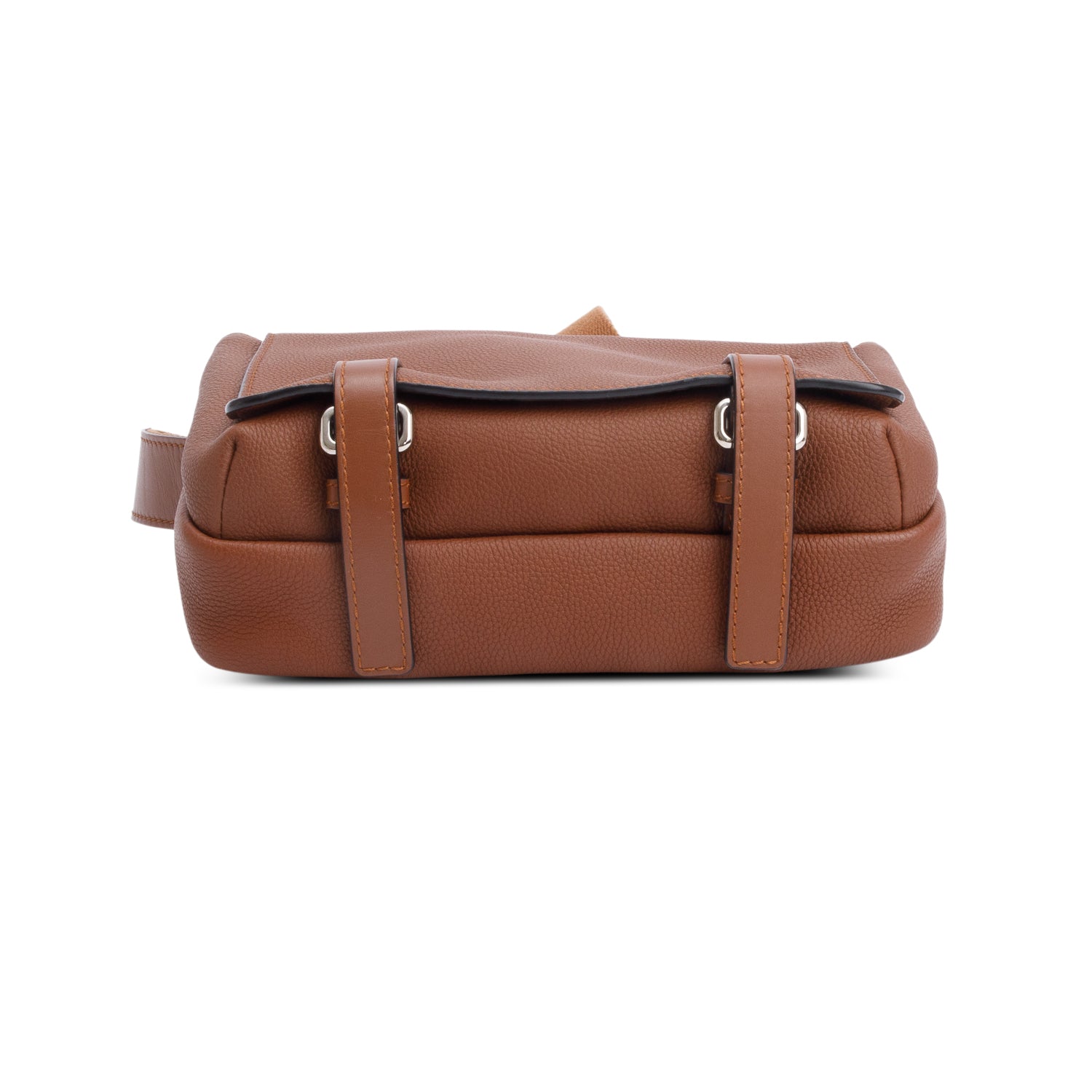 Loewe Brown Supple Smooth Leather XS Military Messenger Bag w/ Box