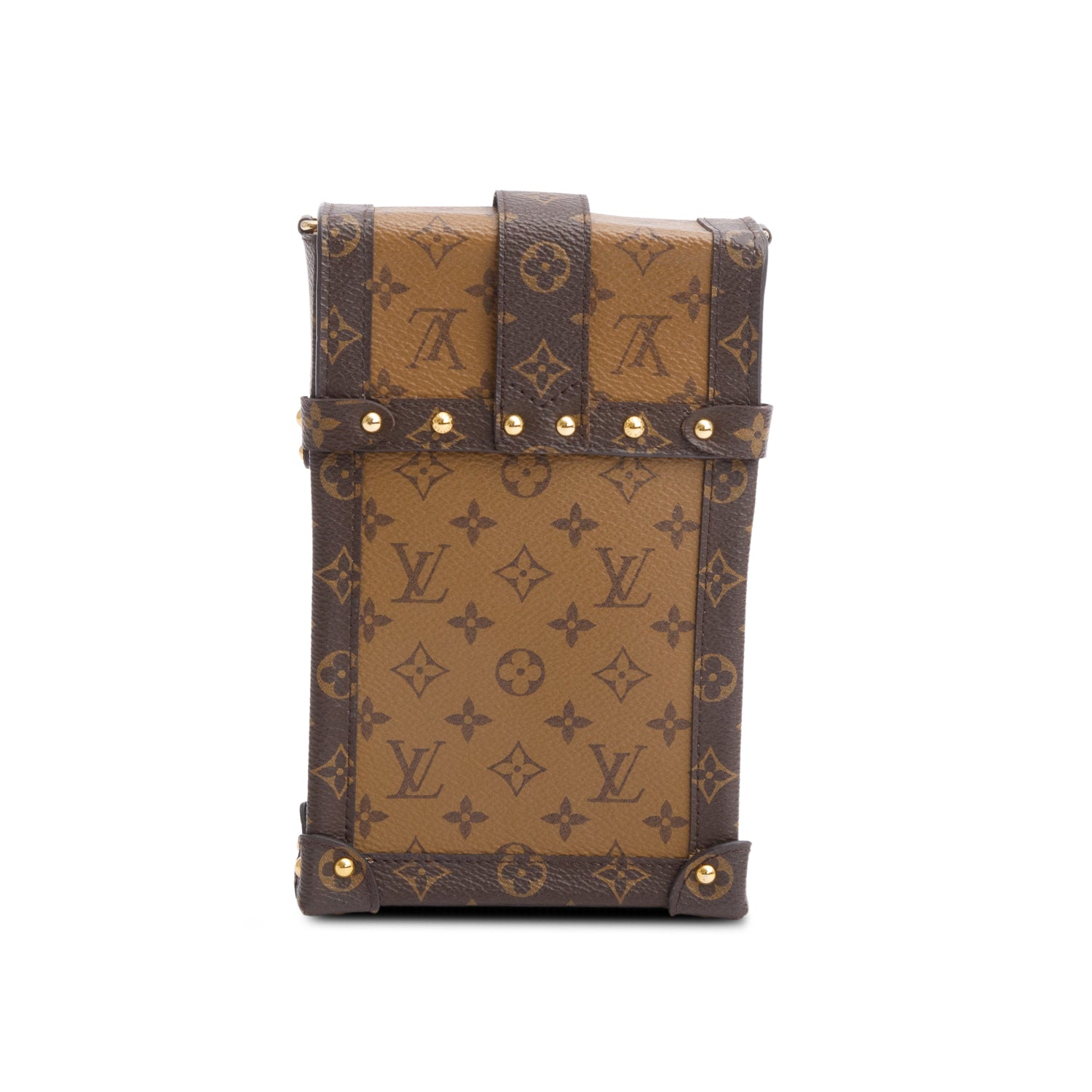 Louis Vuitton Monogram Reverse Pochette Trunk Verticale w/ Strap