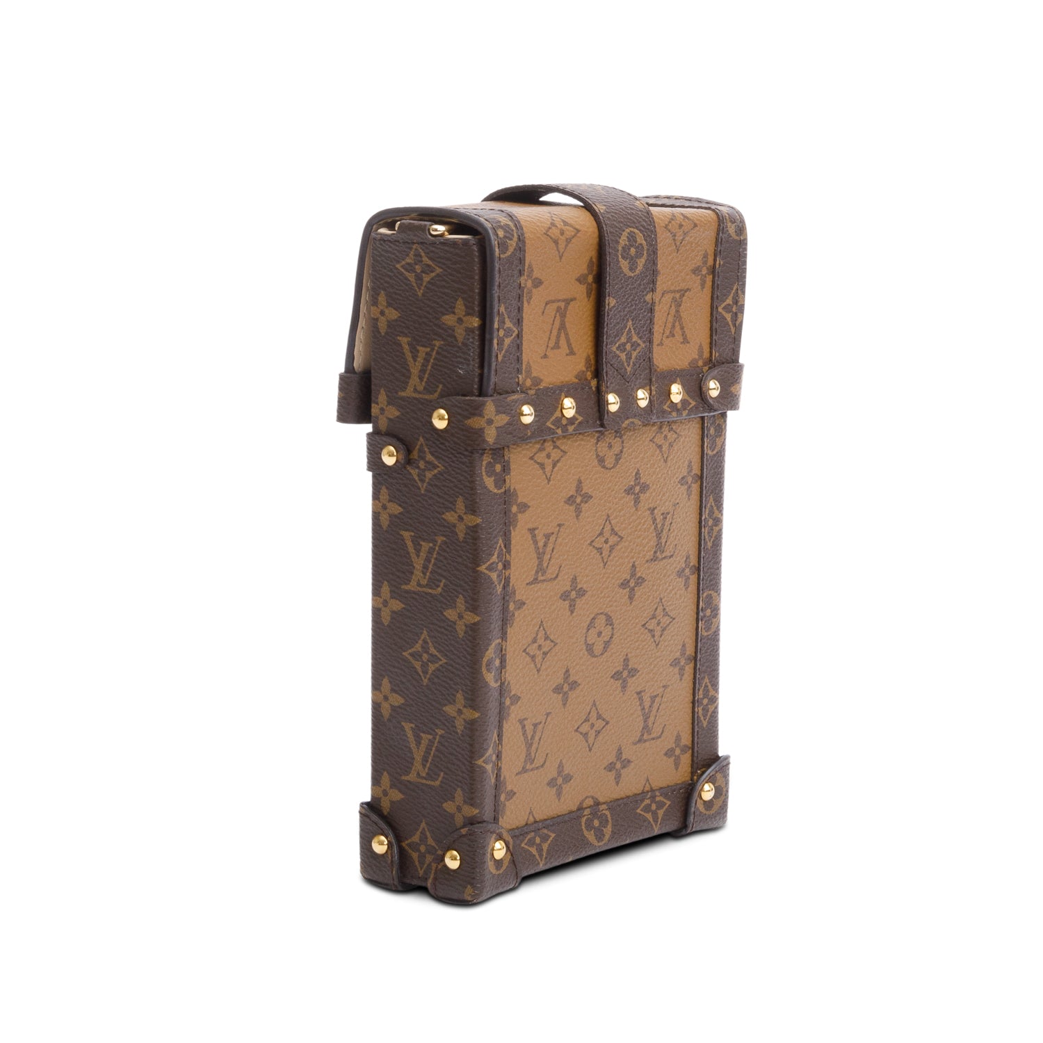Louis Vuitton Monogram Reverse Pochette Trunk Verticale w/ Strap
