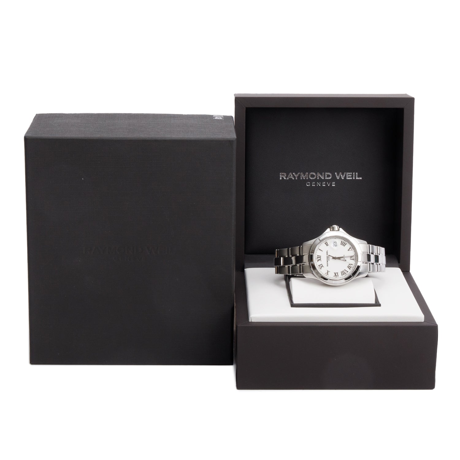 Raymond Weil Stainless Steel Parsifal 39 MM Automatic Watch 2970 w/ Box