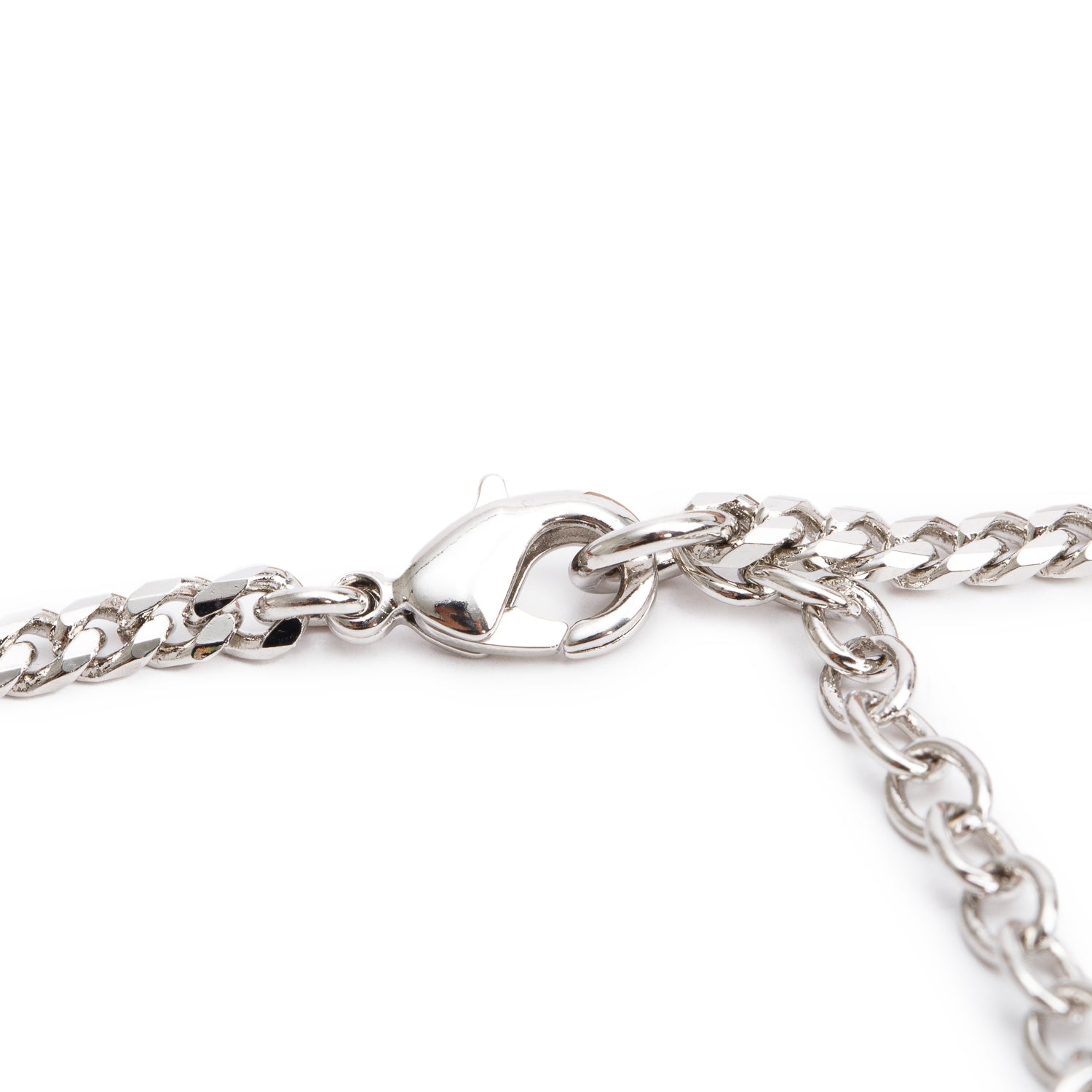 Louis Vuitton 2023 Palladium Plated LV Logo Shell Charm Pendant Necklace w/ Box