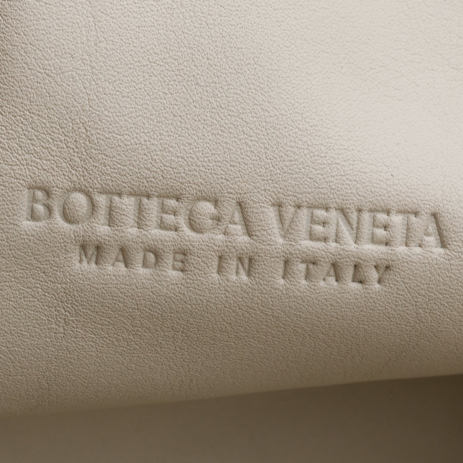 Bottega Veneta White Calfskin Leather The Classic Large Pouch