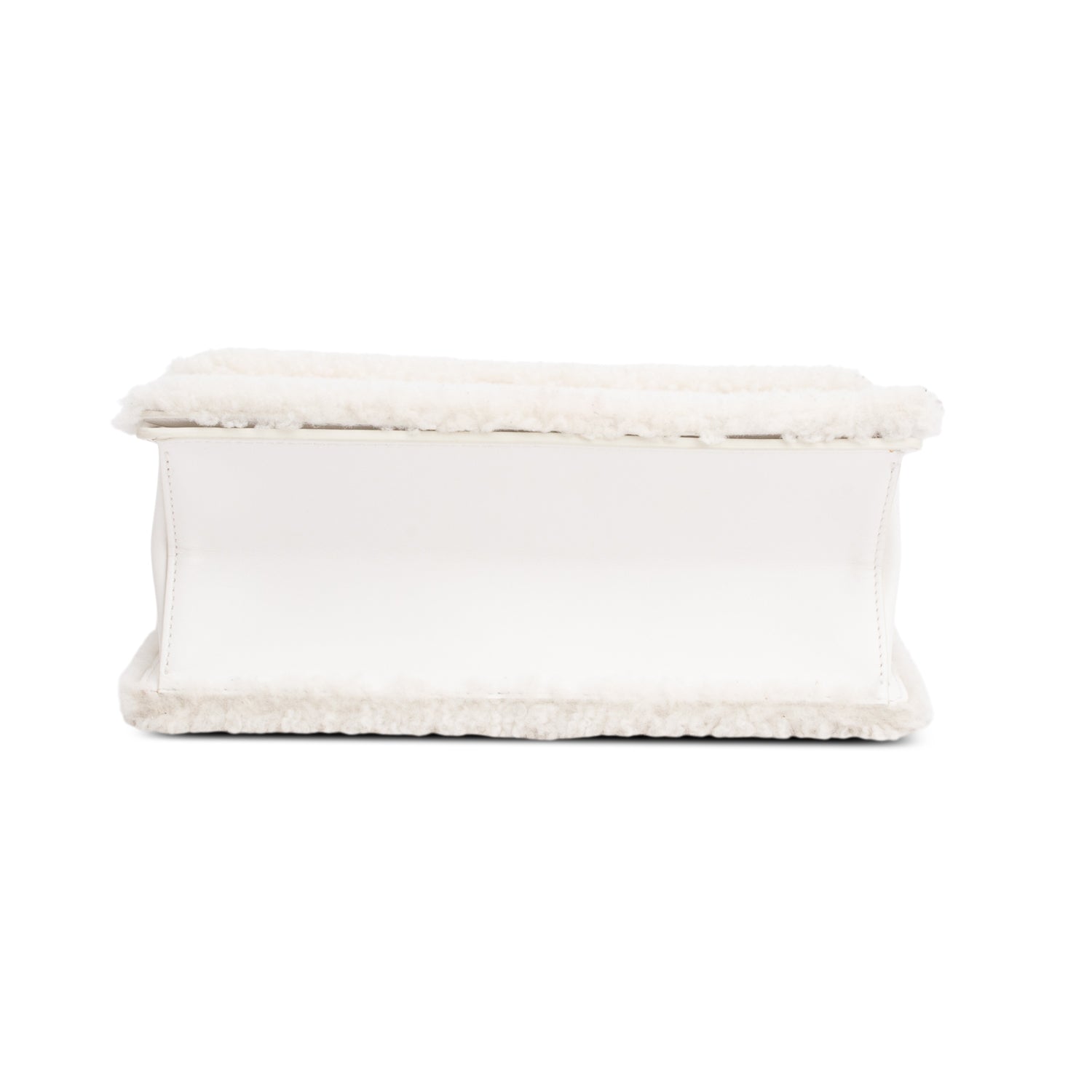 Off-White White Shearling 2.8 Jitney Bag