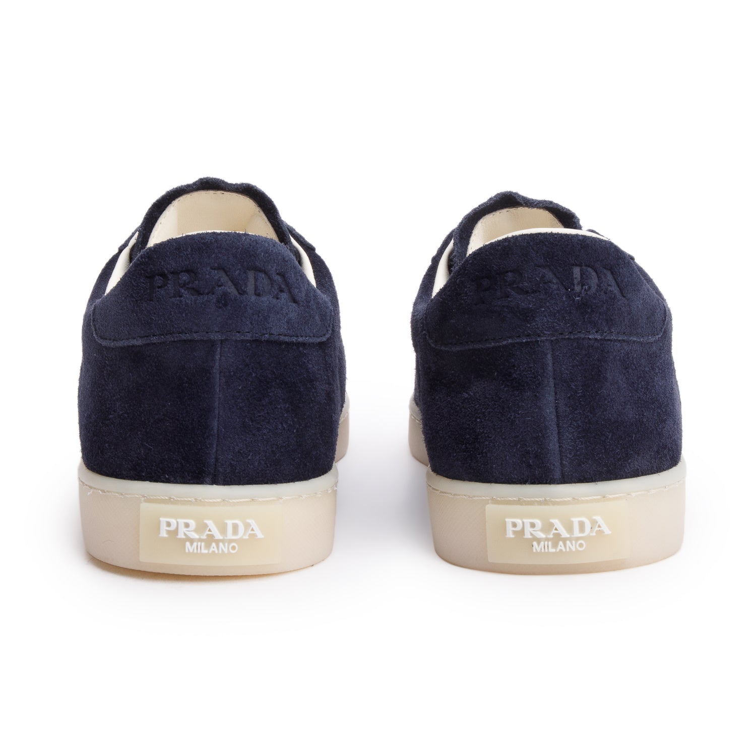 Prada Blue Suede Lane Sneakers, Men's Size 7 w/ Box