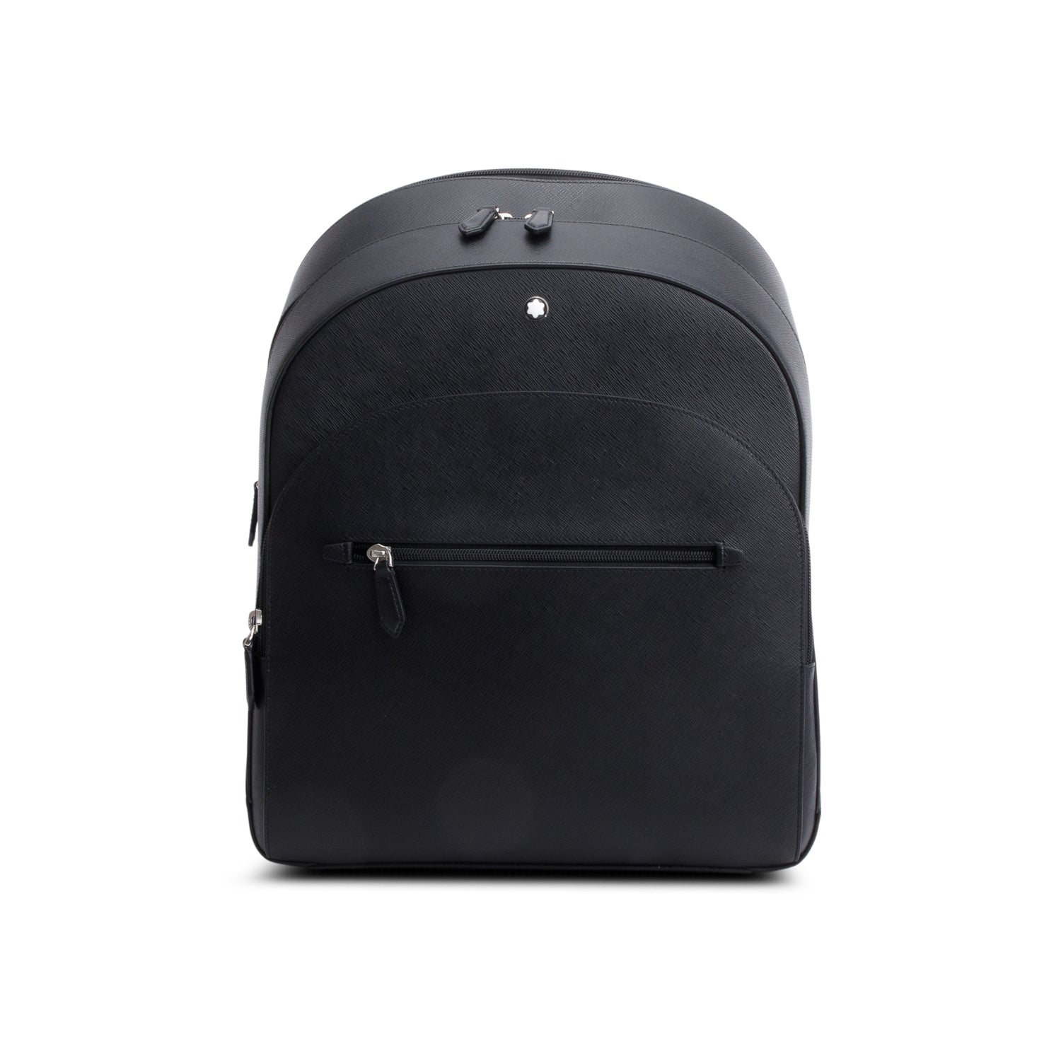 Montblanc Black Leather Medium 3 Compartments Sartorial Backpack