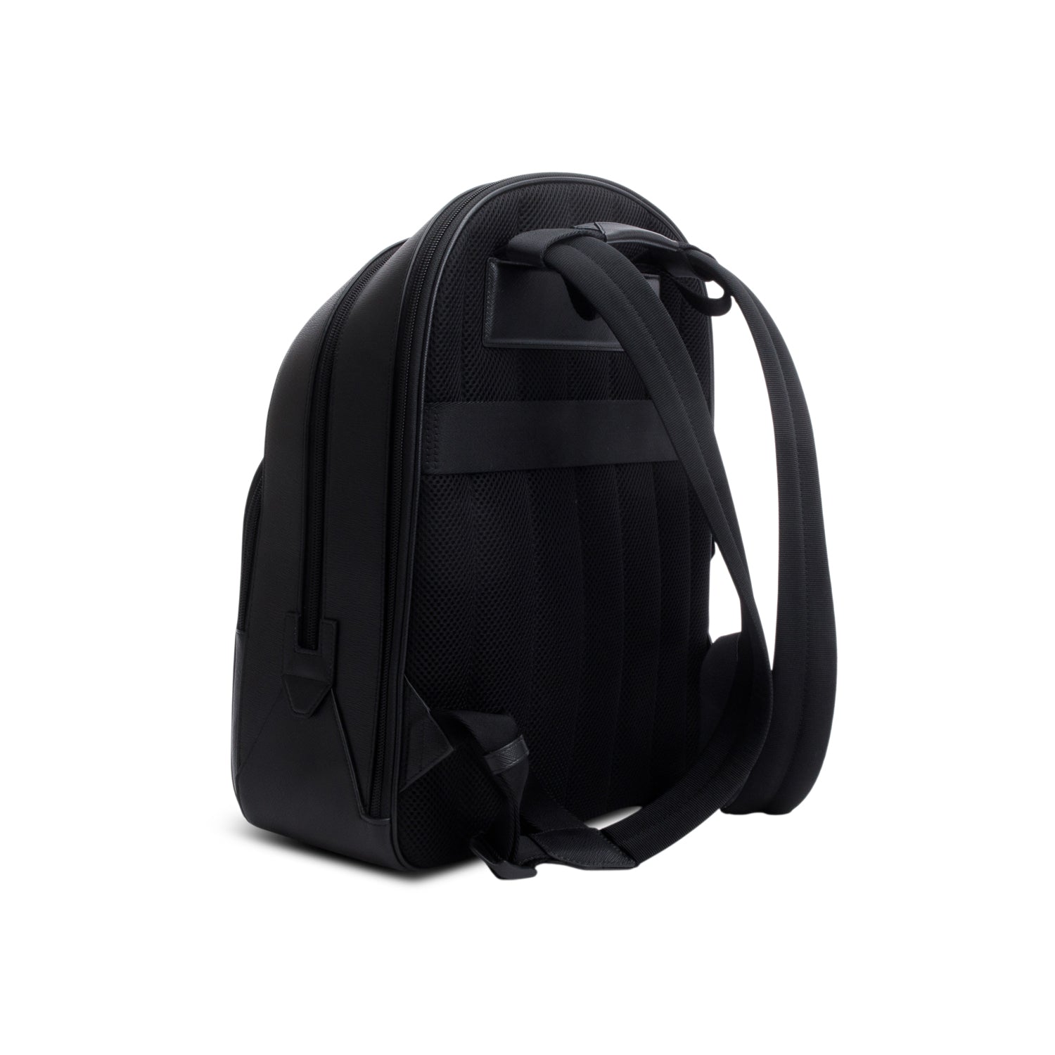 Montblanc Black Leather Medium 3 Compartments Sartorial Backpack