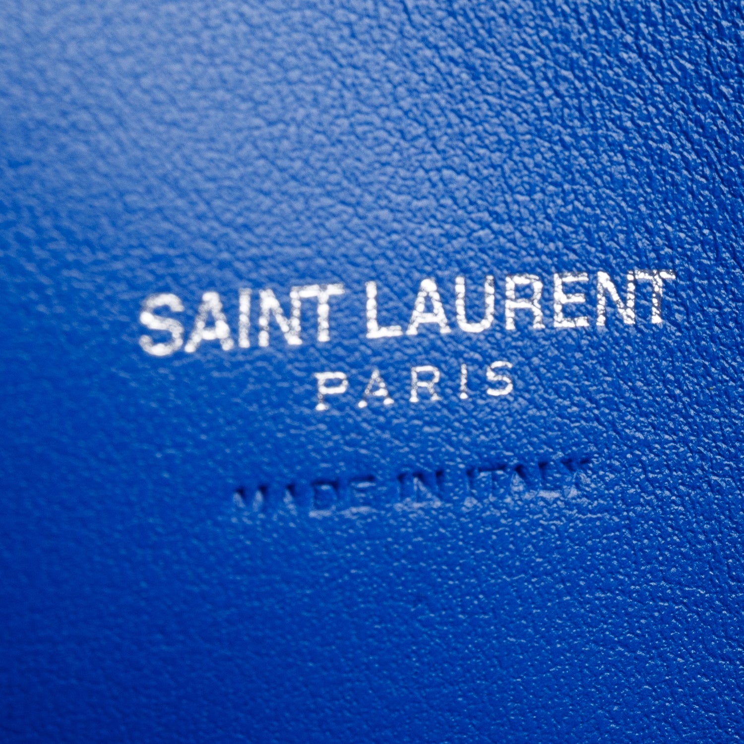 Saint Laurent Blue Crocodile Embossed Calfskin Leather Small Sac De Jour w/ Strap