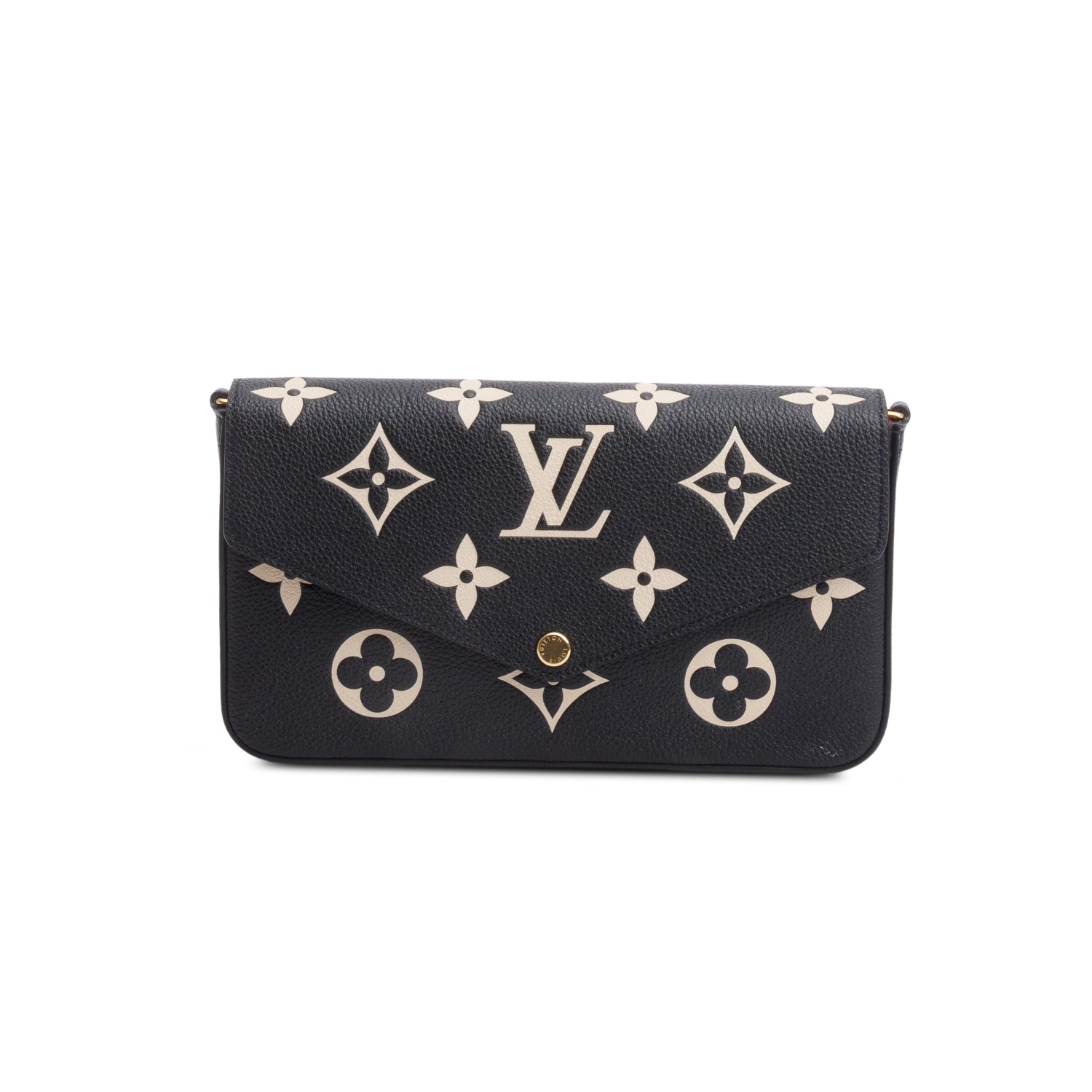 Louis Vuitton Bicolor Monogram Empreinte Leather Felicie Pochette w/ Inserts & Box