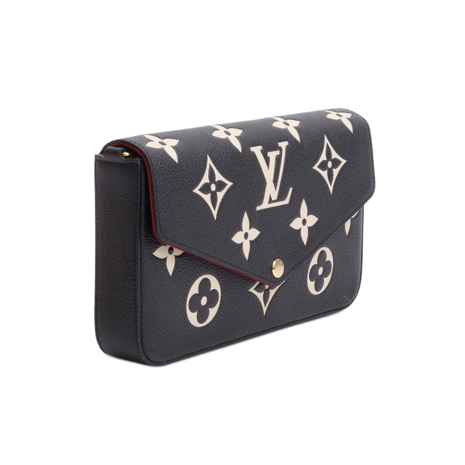 Louis Vuitton Bicolor Monogram Empreinte Leather Felicie Pochette w/ Inserts & Box