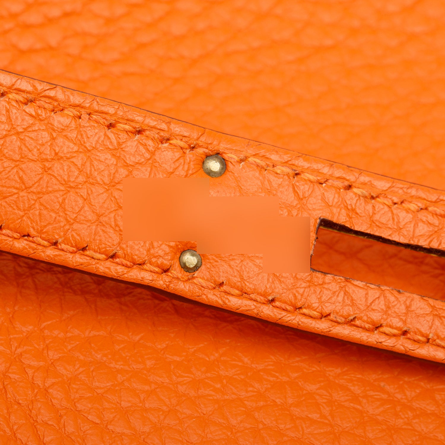 Hermes Orange Clemence Birkin 35 w/ Box