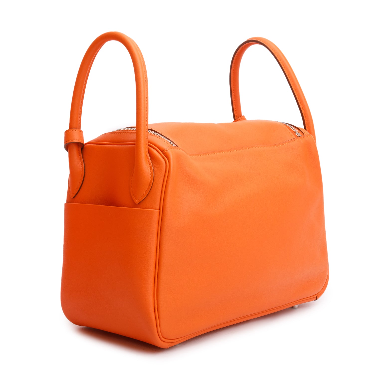 Hermes Orange Swift Verso Leather Lindy 30 w/ Box