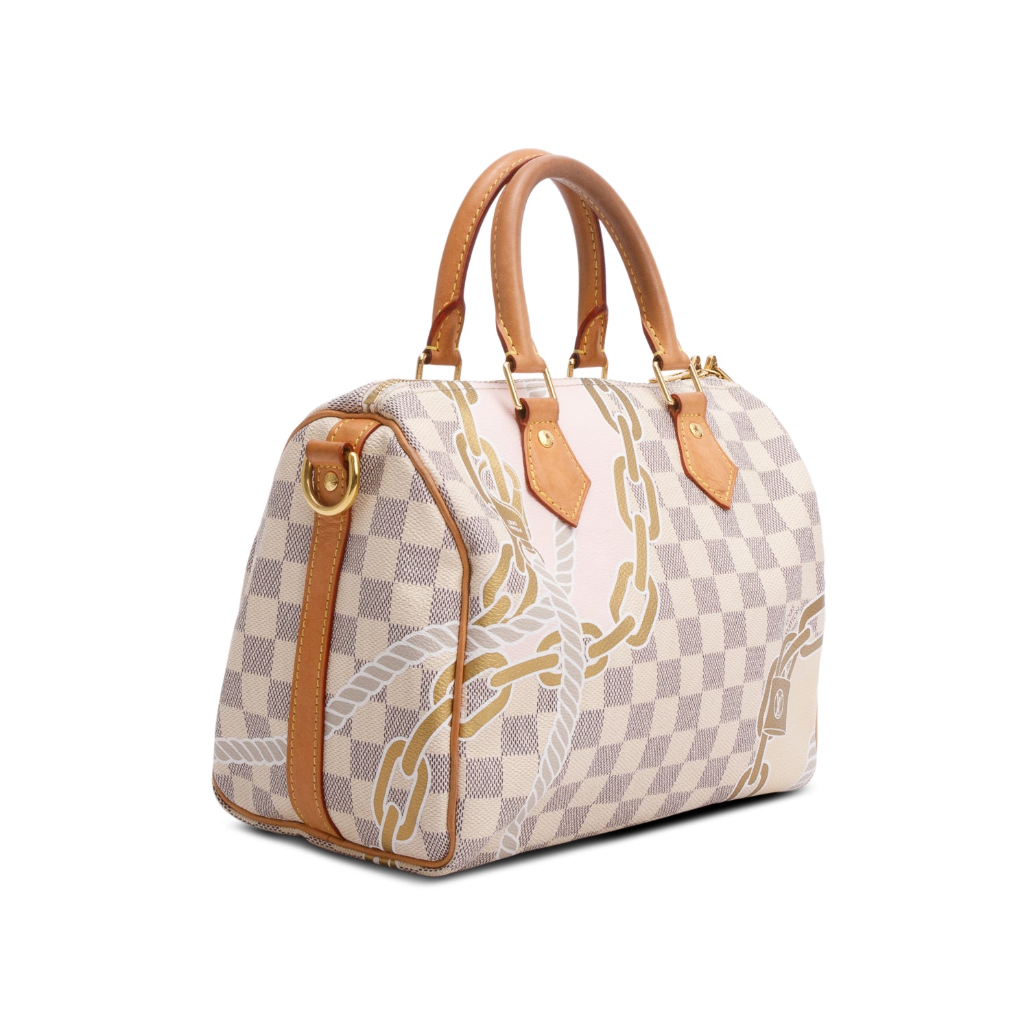 Louis Vuitton Nautical Damier Azur Speedy Bandouliere 25 w/ Strap