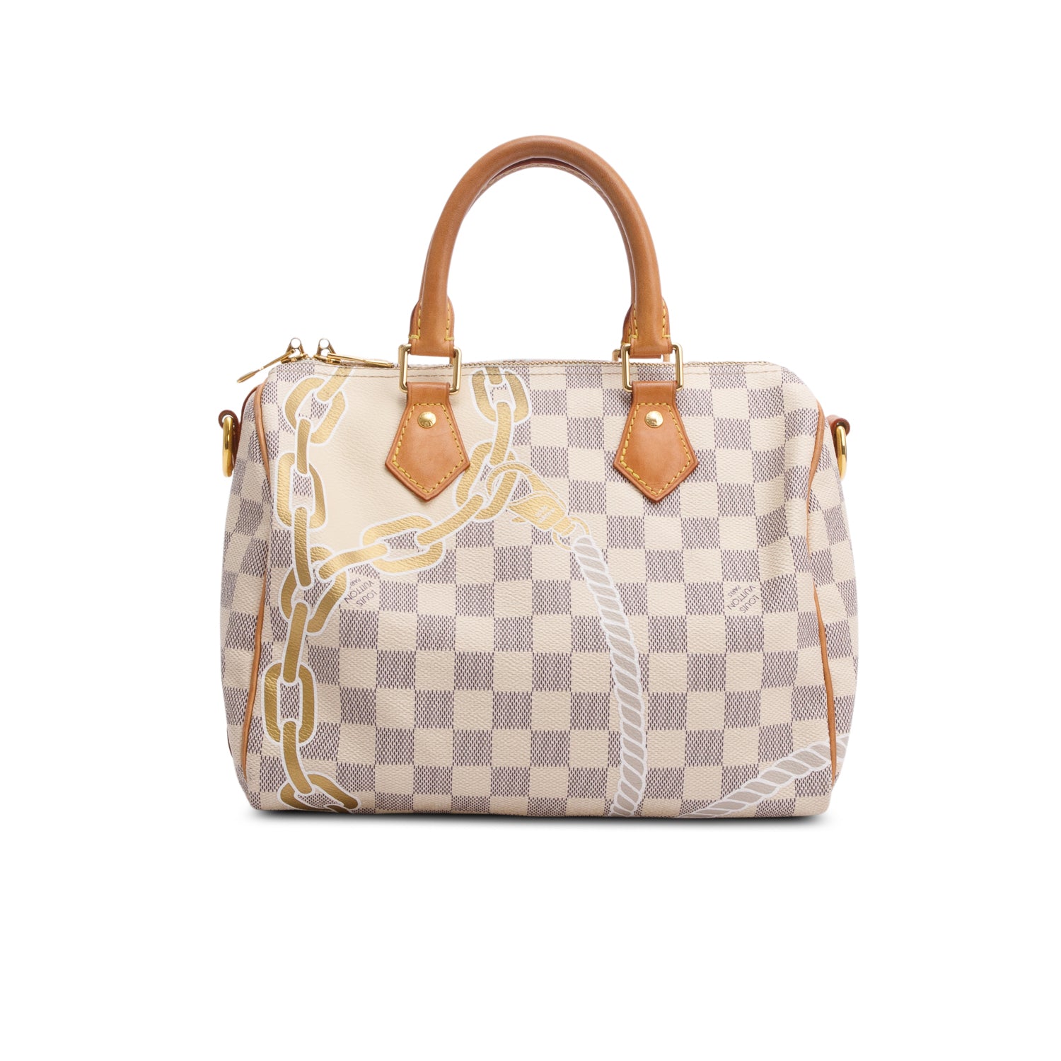 Louis Vuitton Nautical Damier Azur Speedy Bandouliere 25 w/ Strap
