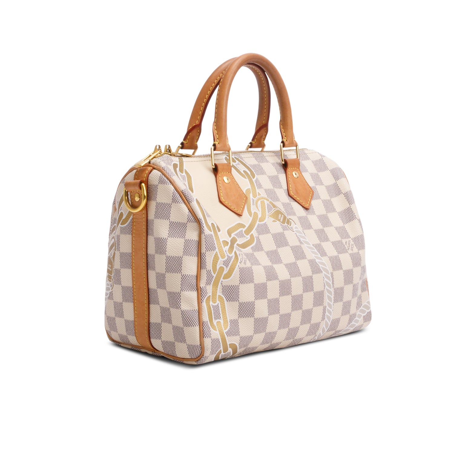 Louis Vuitton Nautical Damier Azur Speedy Bandouliere 25 w/ Strap