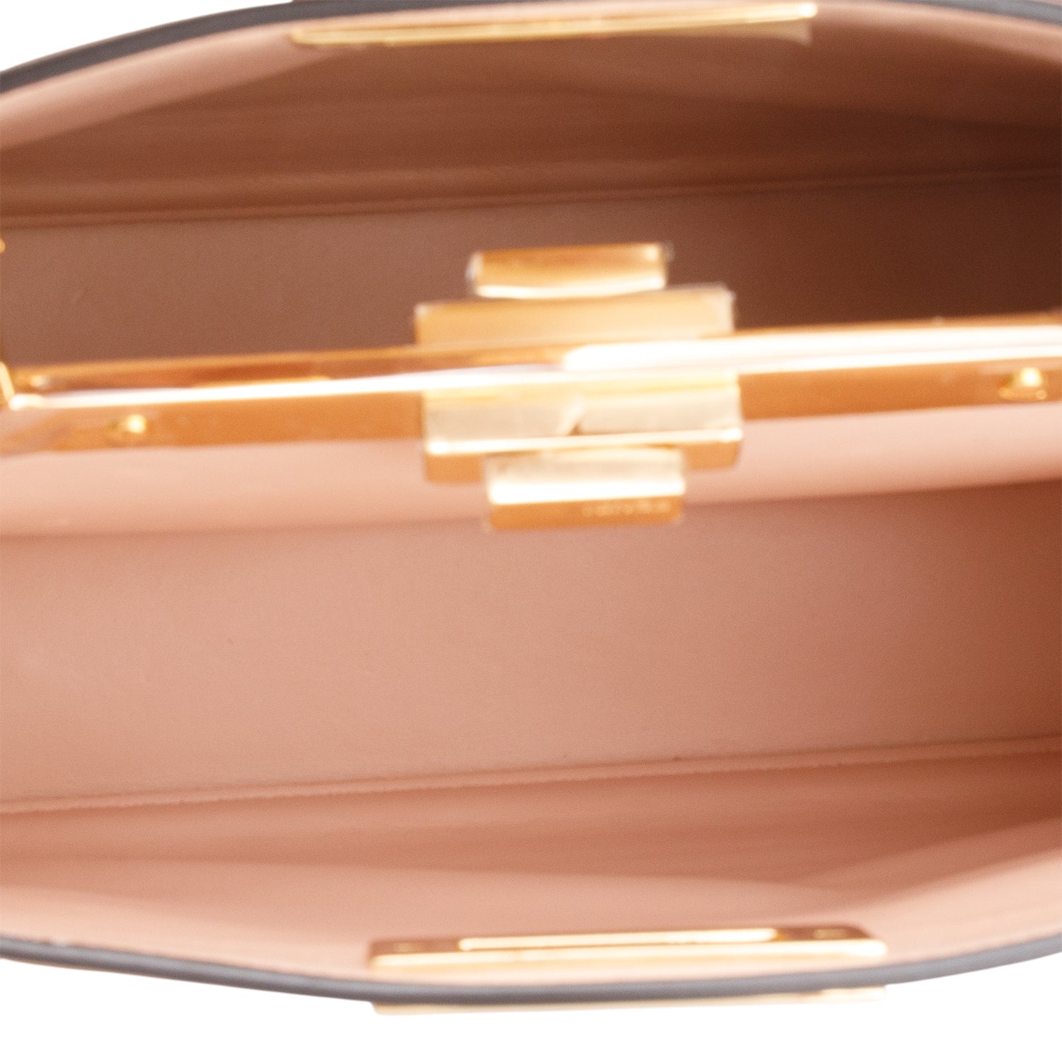 Fendi 2021 Brown Calfskin Leather Medium Peekaboo ISeeU Bag w/ Strap, Box & Receipt