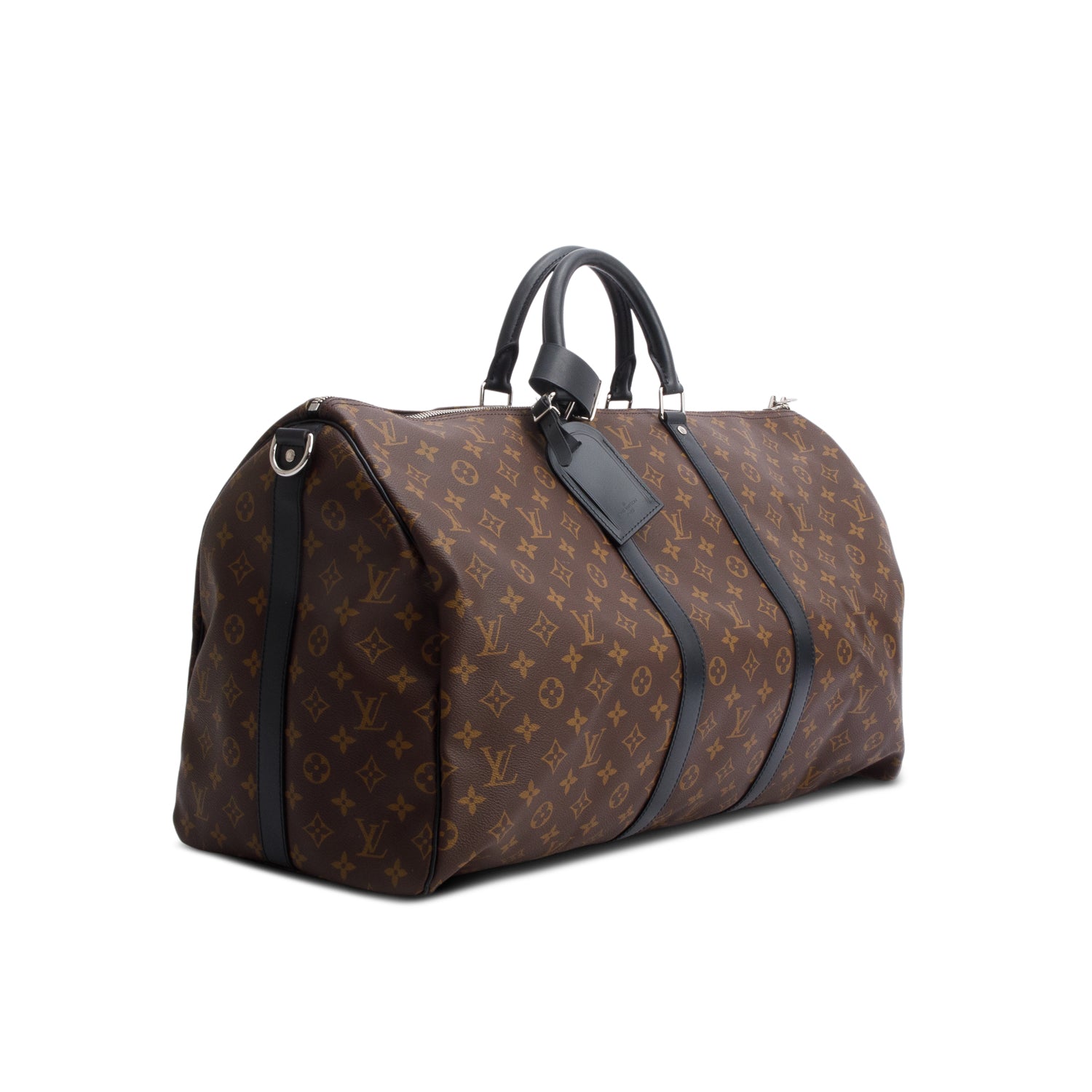 Louis Vuitton Monogram Macassar Keepall Bandouliere 55 w/ Strap