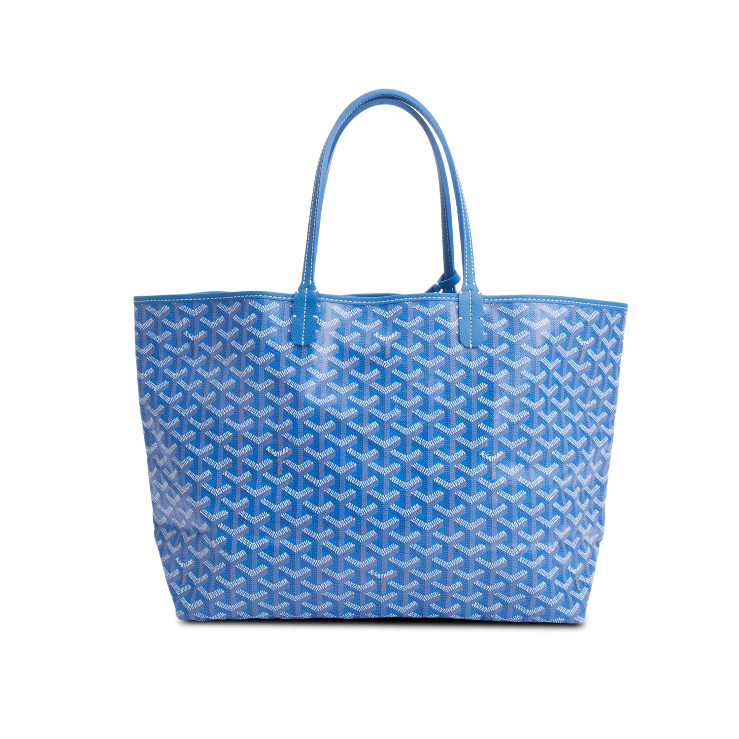 Goyard Blue Monogram Canvas Saint Louis Tote PM w/ Pouch